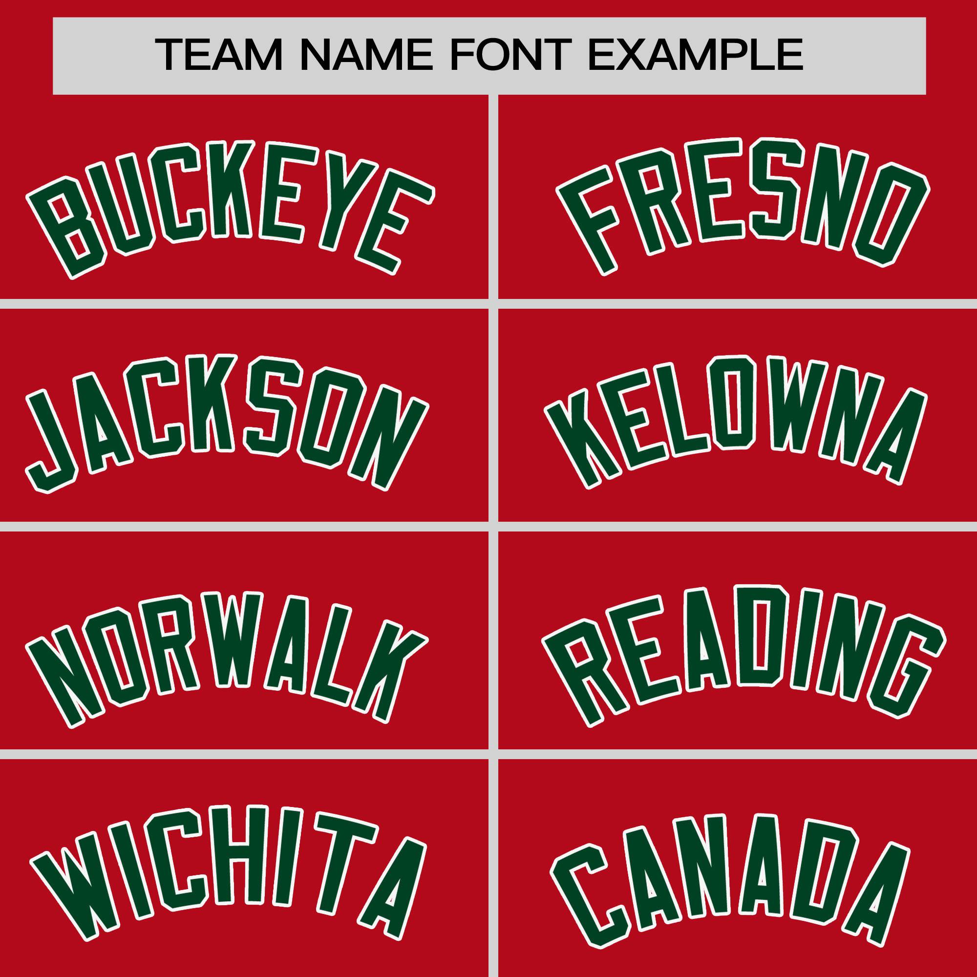 Custom Red Green Personalized Raglan Sleeves Design Authentic Baseball Jersey