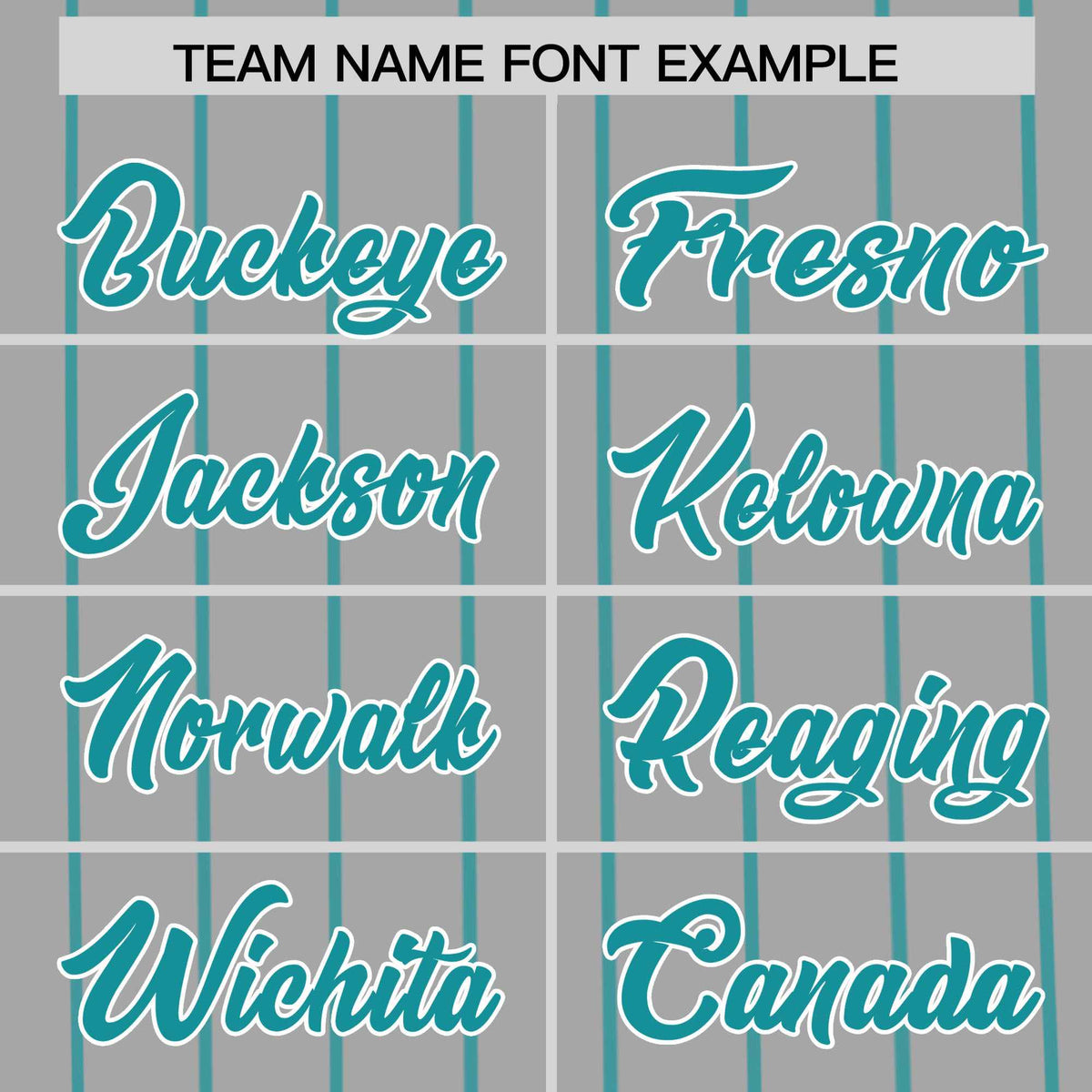 Custom Gray Aqua Pinstripe Personalized Side Two-tone Authentic Baseball Jersey