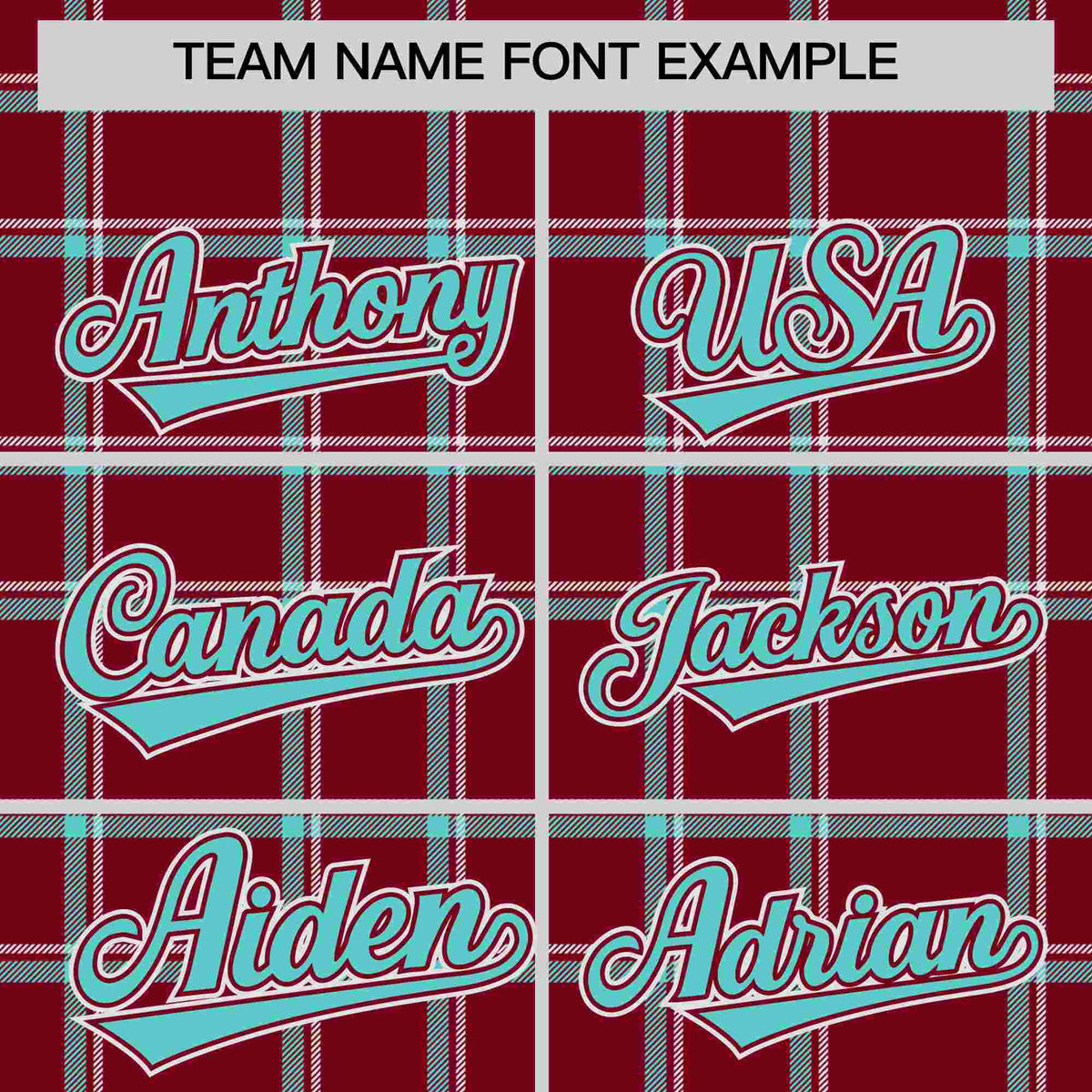 Custom Crimson Personalized Plaid Design Authentic Baseball Jersey
