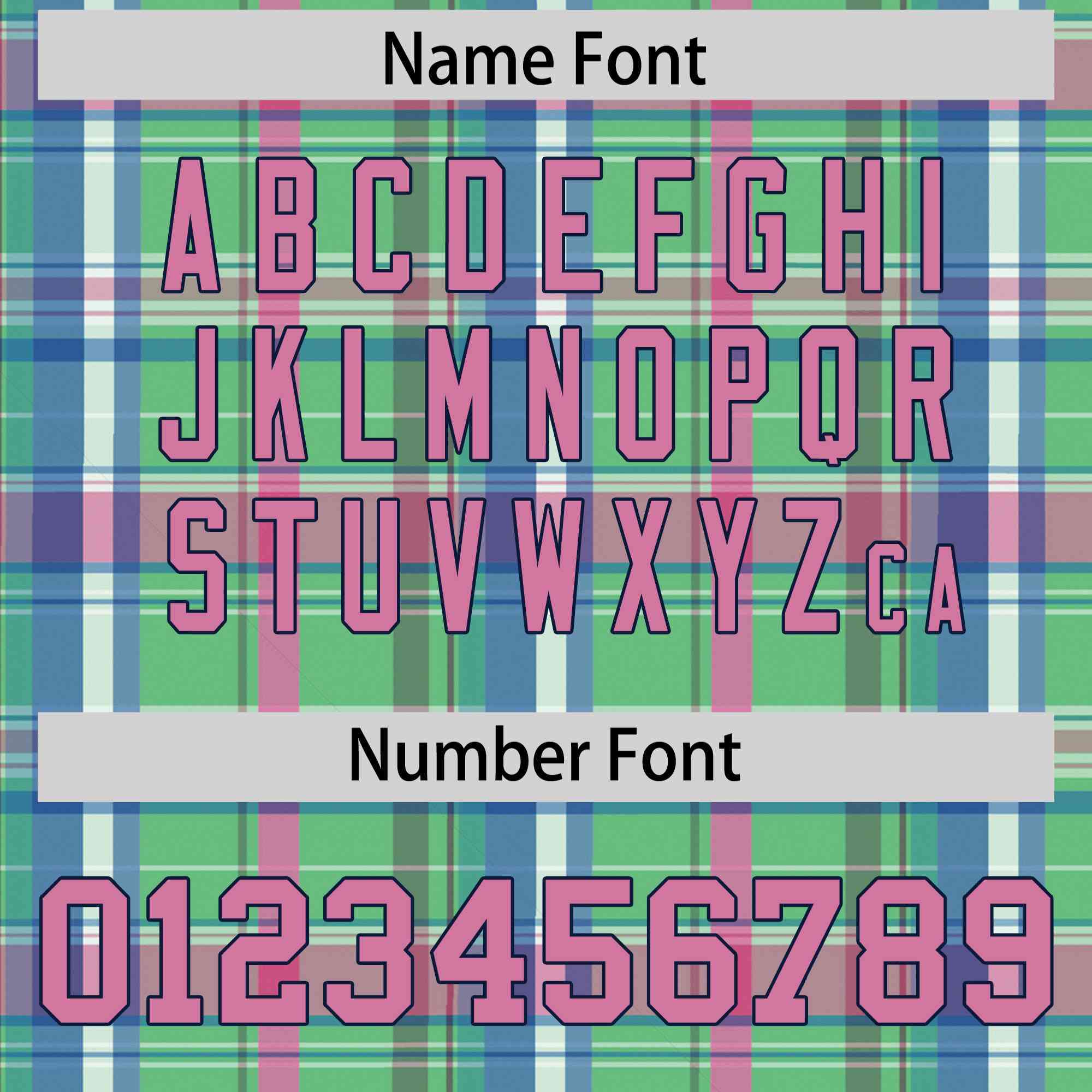 Custom Multi Color Personalized Plaid Design Authentic Baseball Jersey