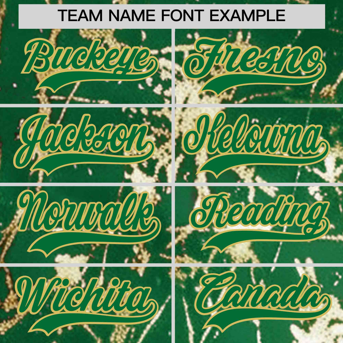 Custom Kelly Green Old Gold Shiny Gold Cracked Texture Baseball Jersey