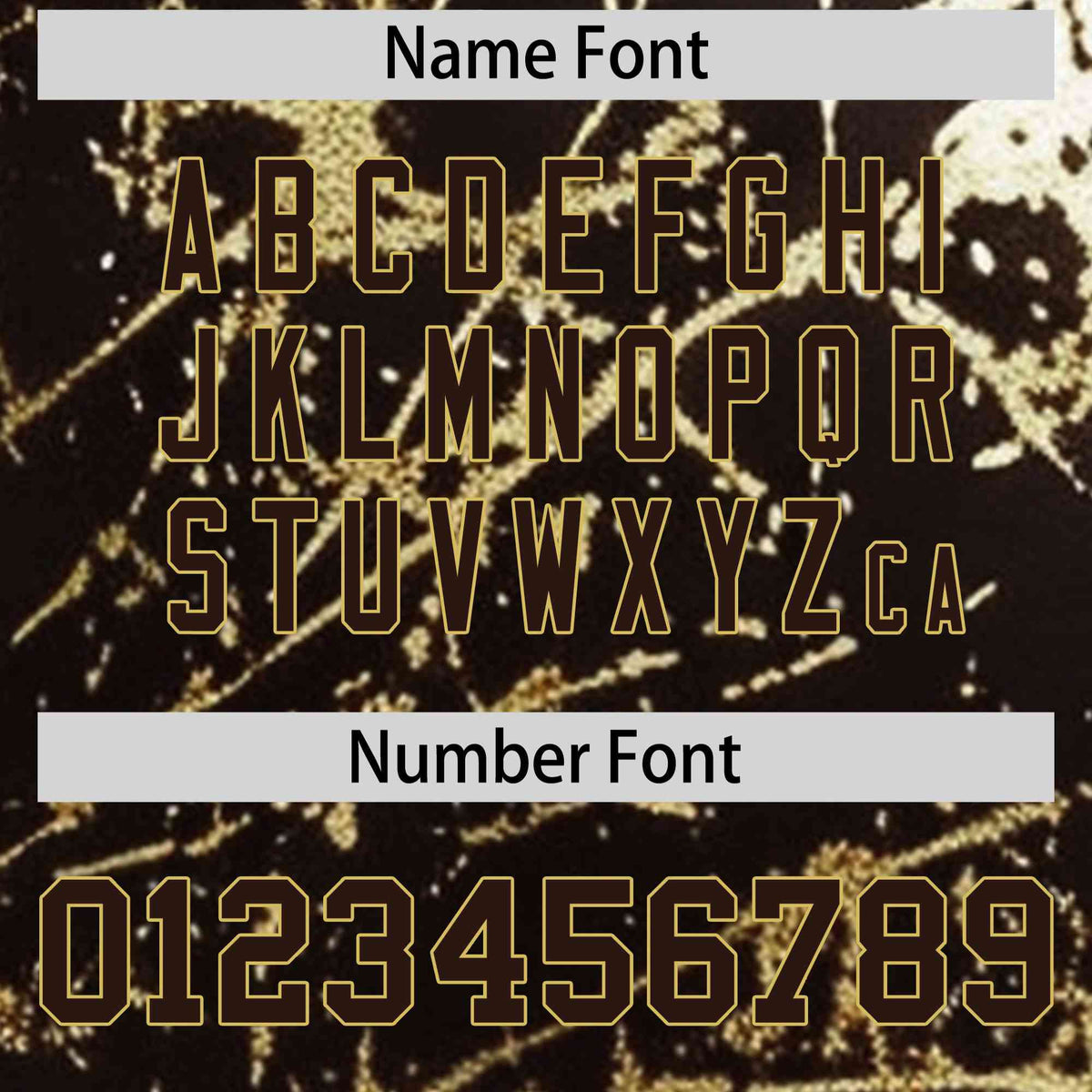 Custom Brown Old Gold Shiny Gold Cracked Texture Baseball Jersey
