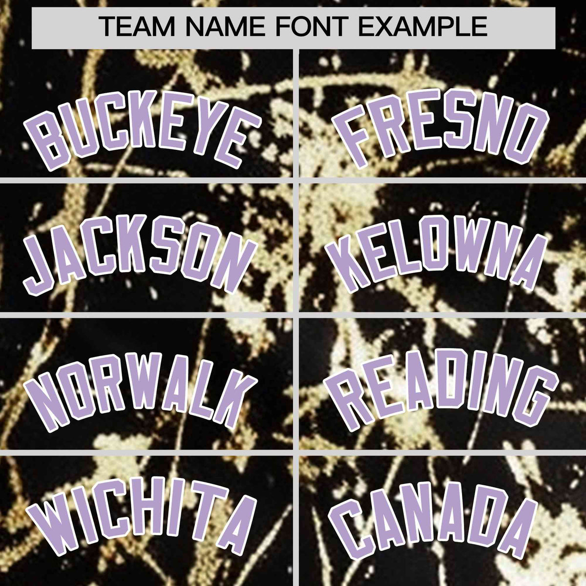 Custom Black Light Purple Metallic Gold Splatter Breathable&Wrinkle-Resistant Baseball Jersey