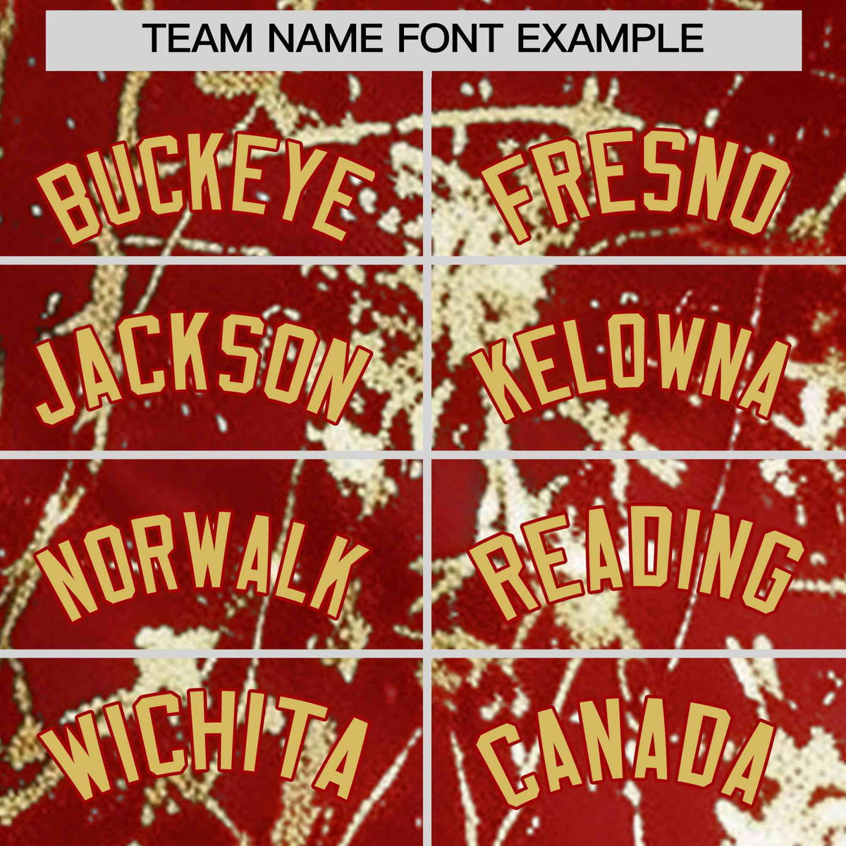 Custom Red Old Gold Black&Gold Marble Print Clubwear Party Streetwear Baseball Jersey