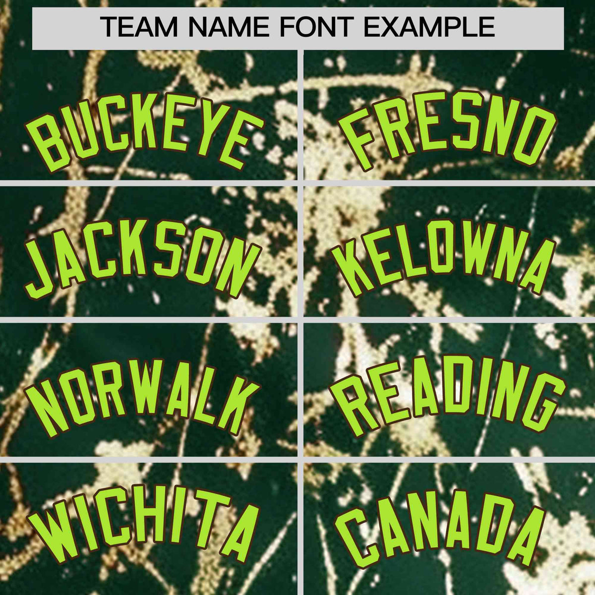 Custom Green Neon Green Black&Gold Marble Print Clubwear Party Streetwear Baseball Jersey