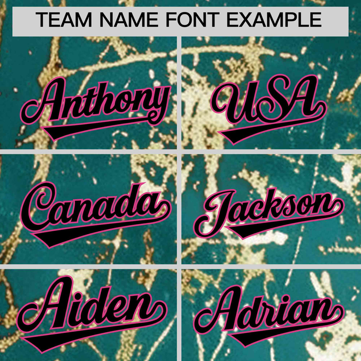 Custom Teal Black Metallic Gold Splatter Breathable&Wrinkle-Resistant Baseball Jersey| KXKSHOP