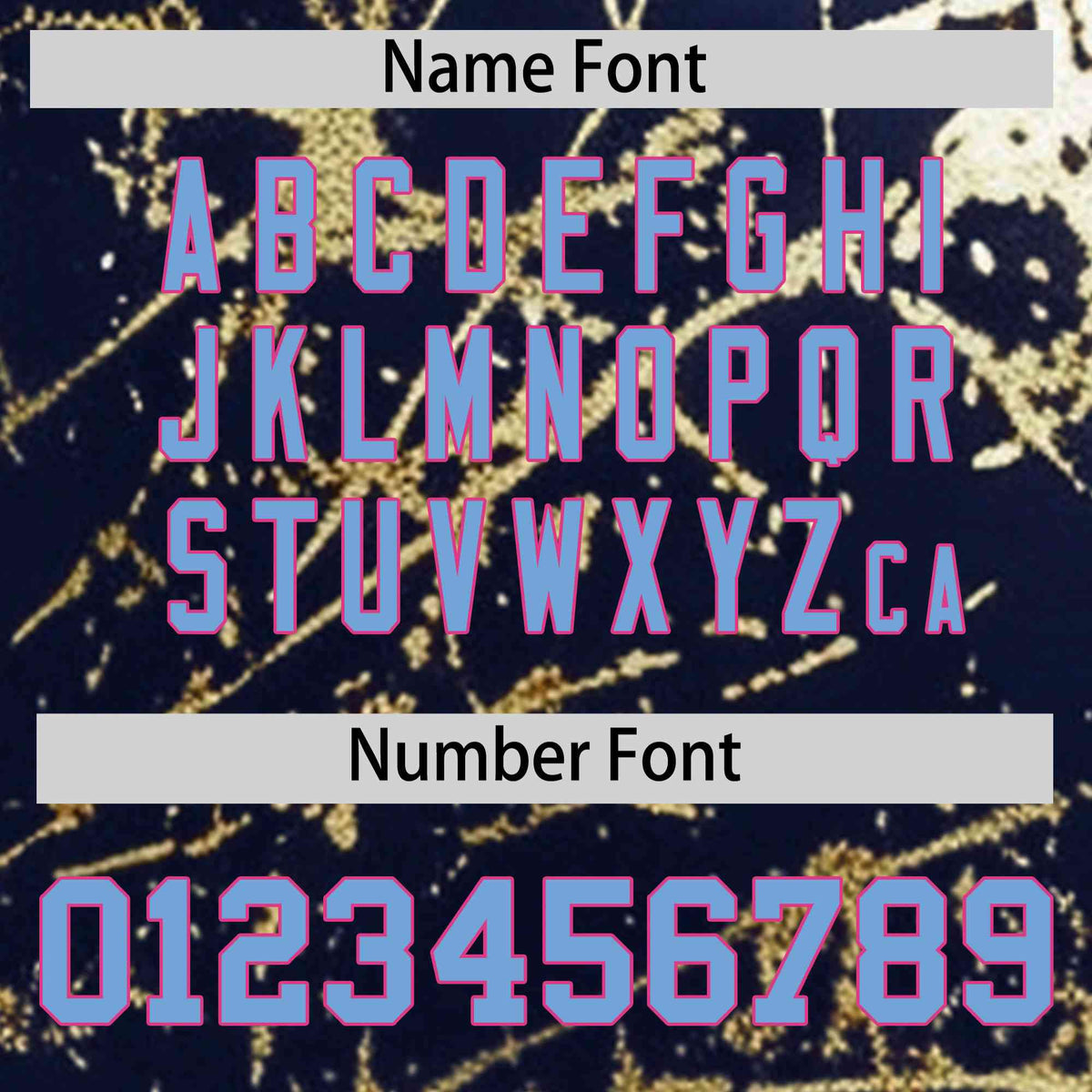 Custom Navy Powder Blue Black&Gold Marble Print Clubwear Party Streetwear Baseball Jersey| KXKSHOP