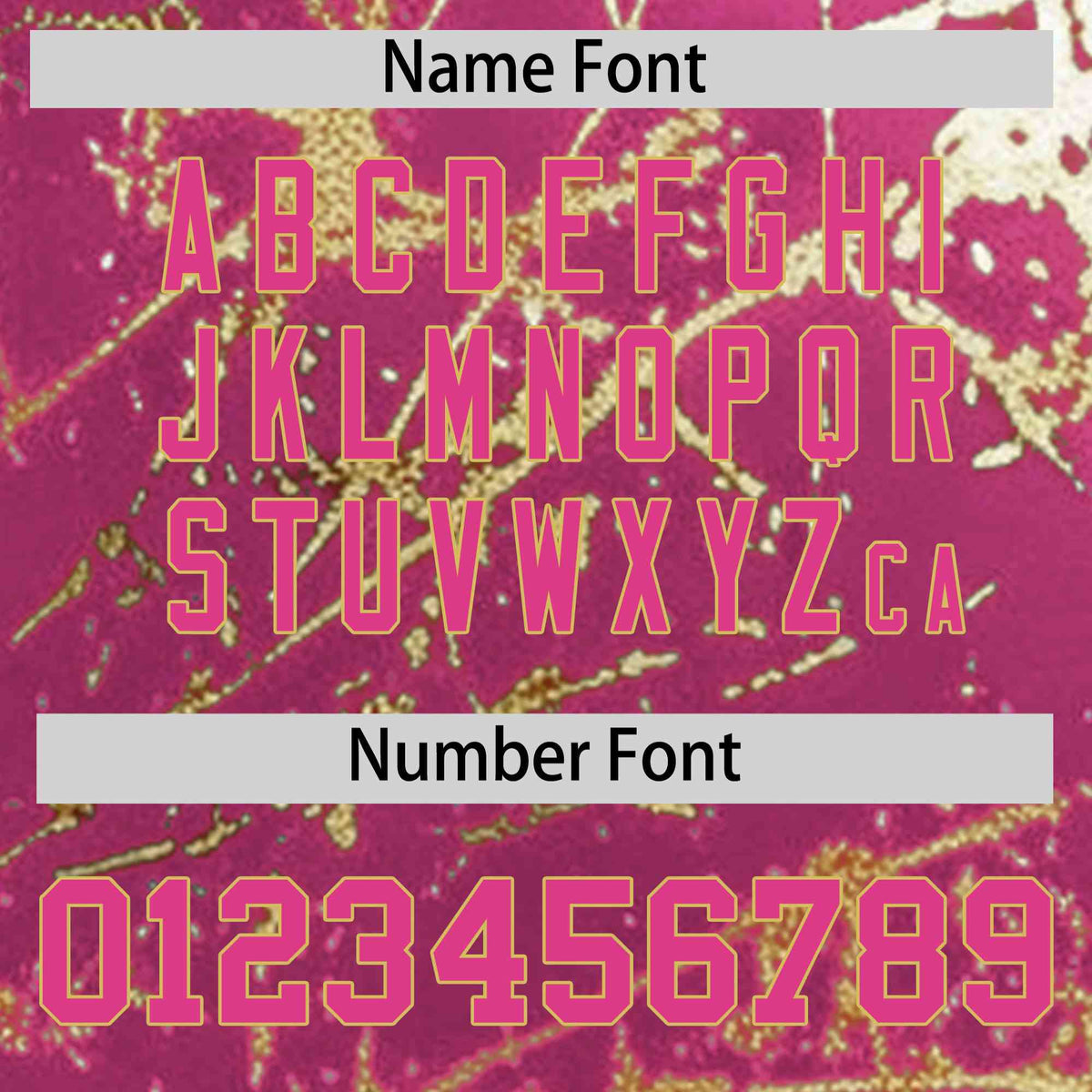 Custom Pink Old Gold Shiny Gold Cracked Texture Baseball Jersey| KXKSHOP