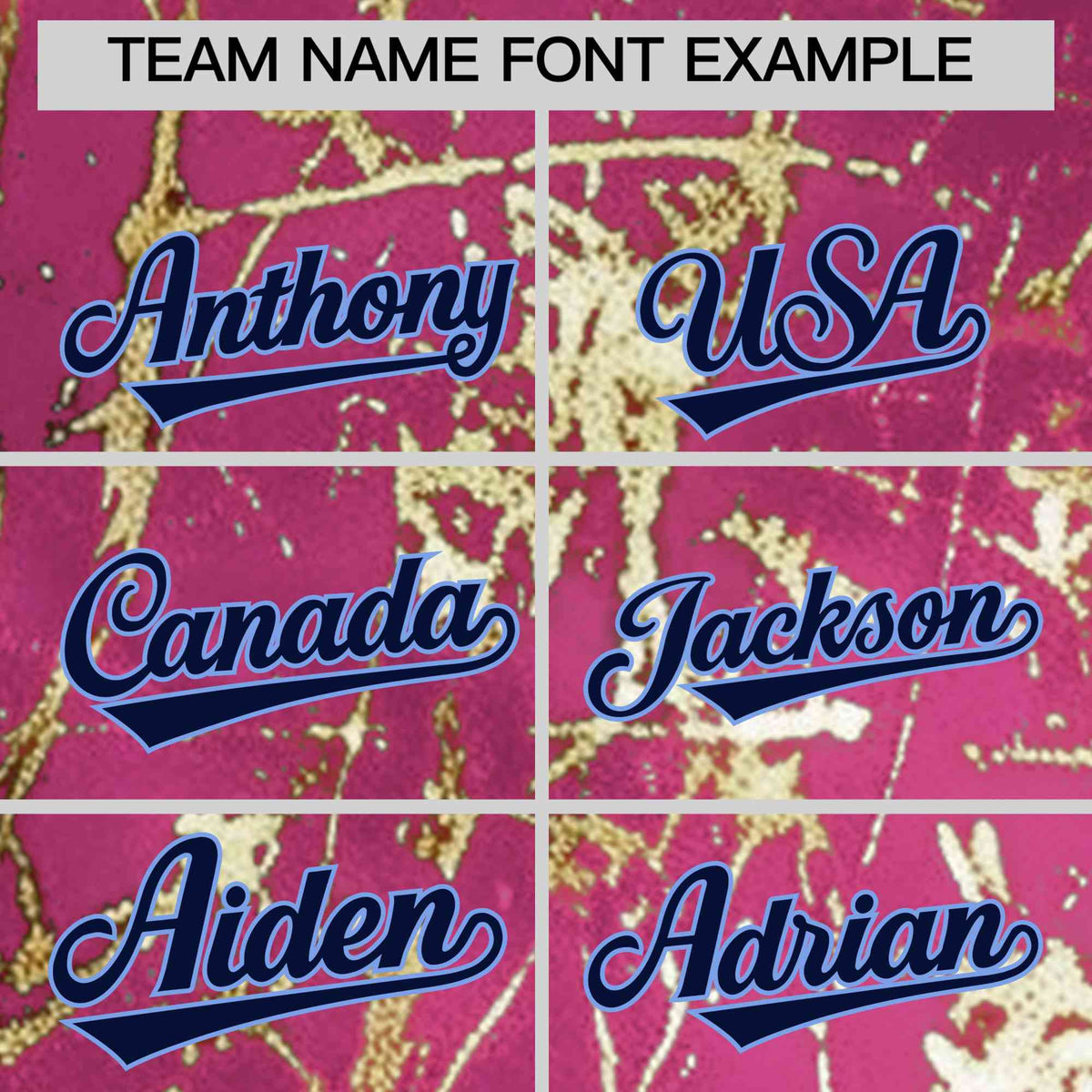 Custom Pink Navy Metallic Gold Splatter Breathable&Wrinkle-Resistant Baseball Jersey| KXKSHOP