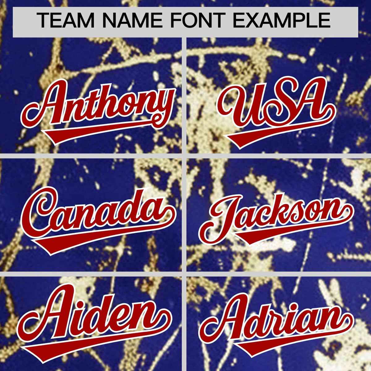 Custom Royal Red Metallic Gold Splatter Breathable&Wrinkle-Resistant Baseball Jersey| KXKSHOP