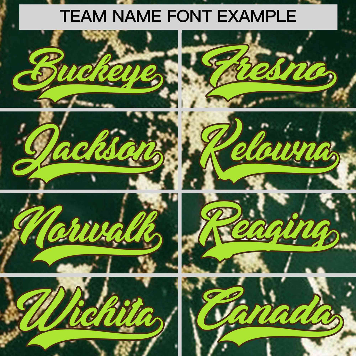 Custom Green Neon Green Black&Gold Marble Print Clubwear Party Streetwear Baseball Jersey