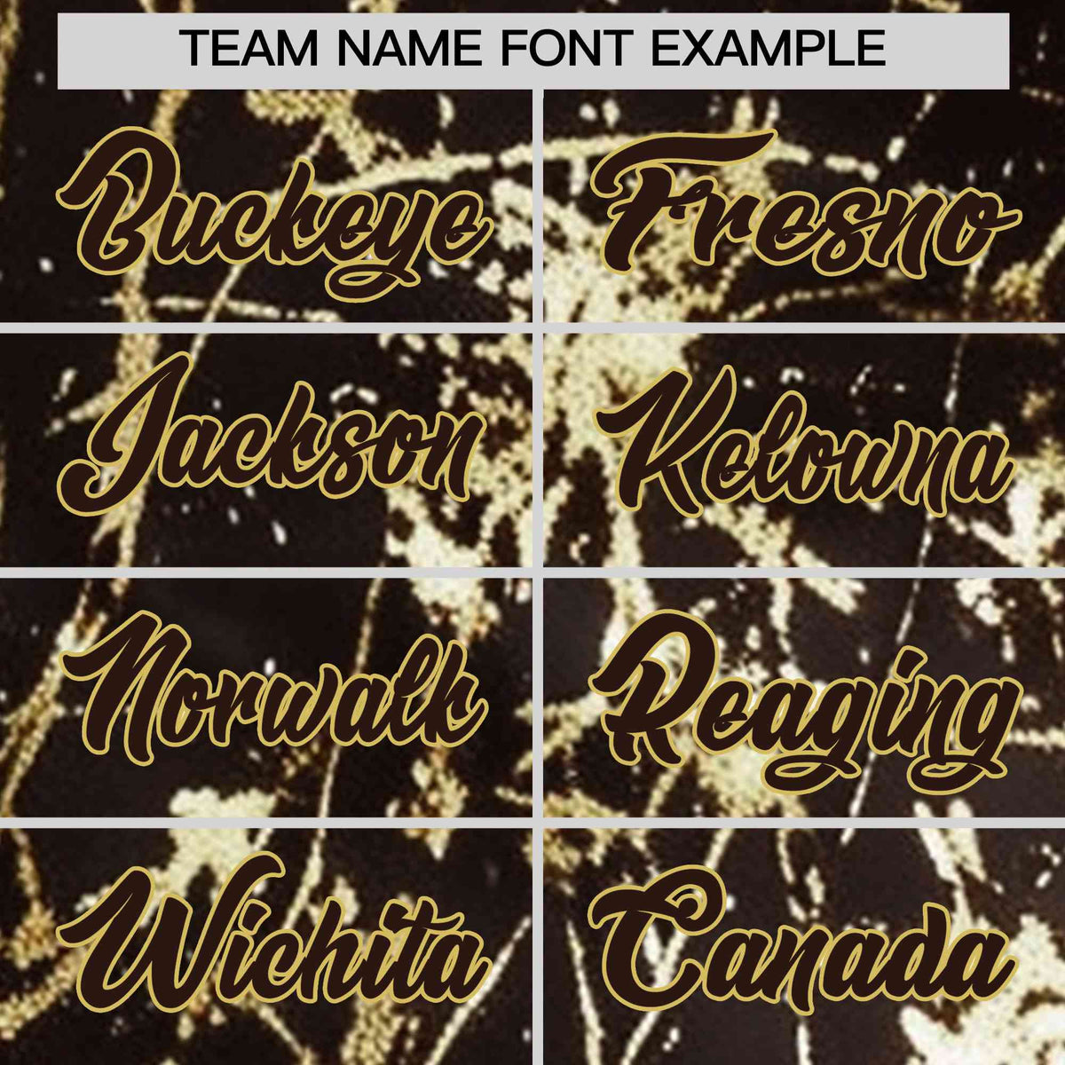 Custom Brown Old Gold Shiny Gold Cracked Texture Baseball Jersey