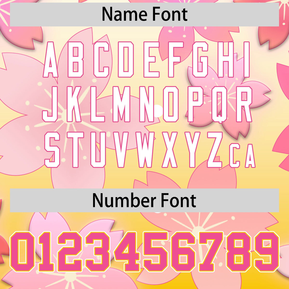 Custom Hooded Baseball Jersey | Pink Gold Cherry Blossom Personalized Name &amp; Number Sport Jersey