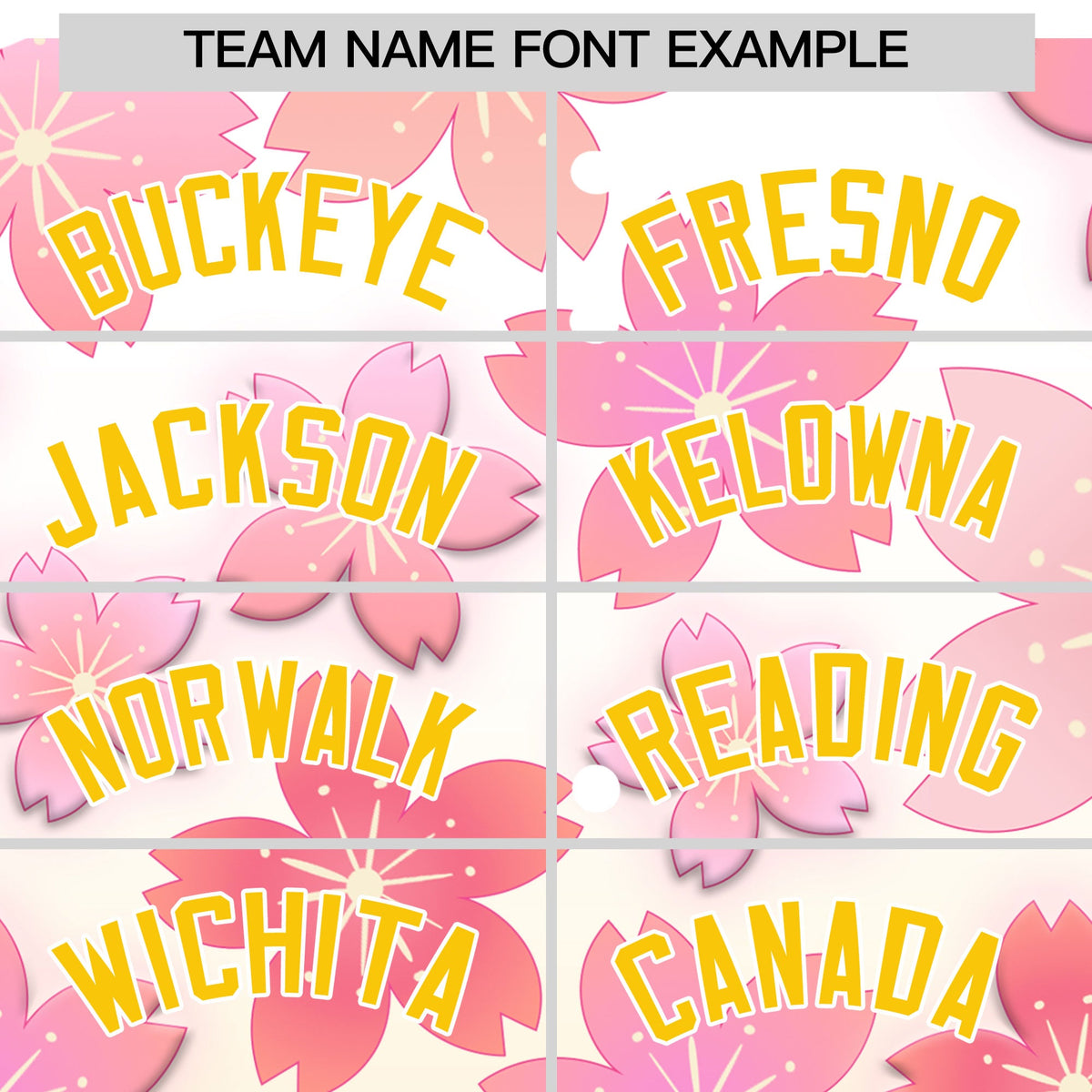 Custom Hooded Baseball Jersey | Pink Gold Cherry Blossom Personalized Name &amp; Number Sport Jersey