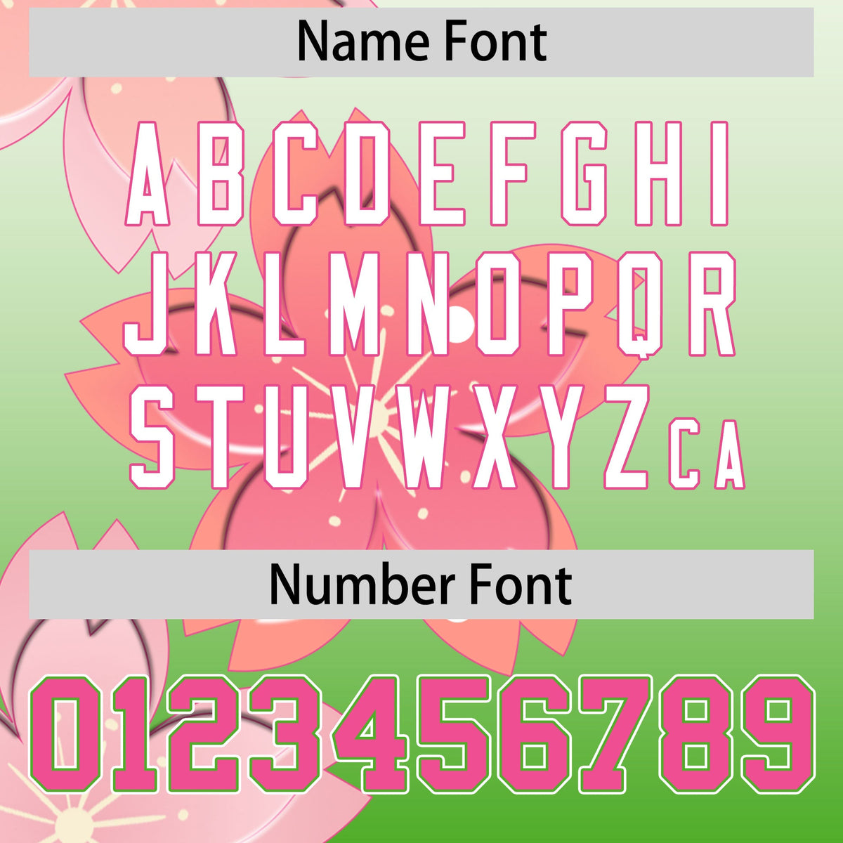 Custom Hooded Baseball Jersey | Pink Light Green Cherry Blossom Breathable Athleisure Streetwear