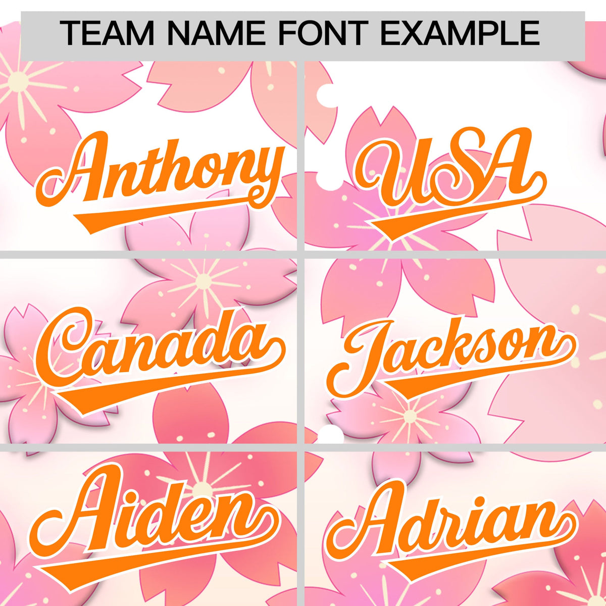 Custom Hooded Baseball Jersey | Pink Orange Cherry Blossom Moisture-Wicking Jersey for Men &amp; Women