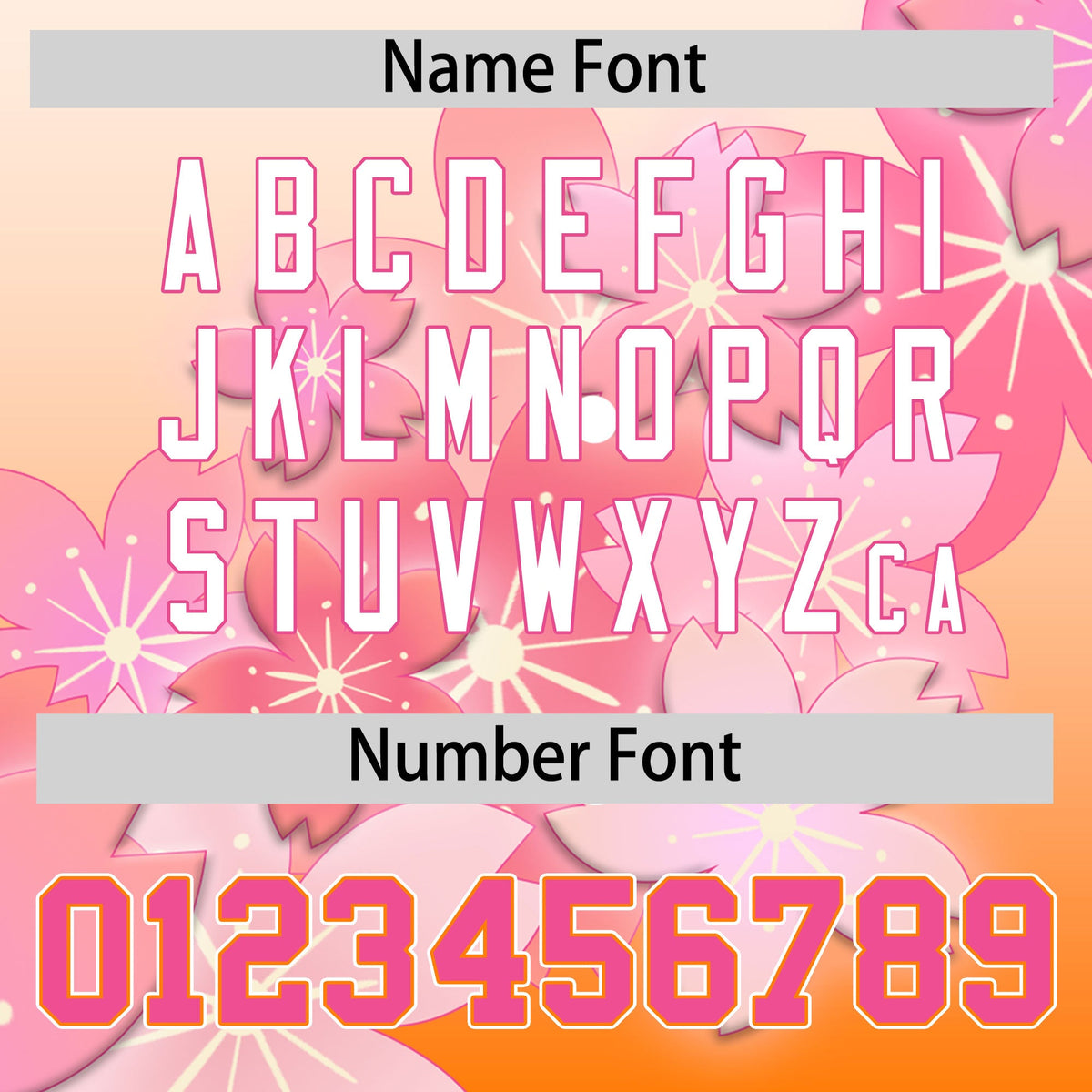 Custom Hooded Baseball Jersey | Pink Orange Cherry Blossom Moisture-Wicking Jersey for Men &amp; Women