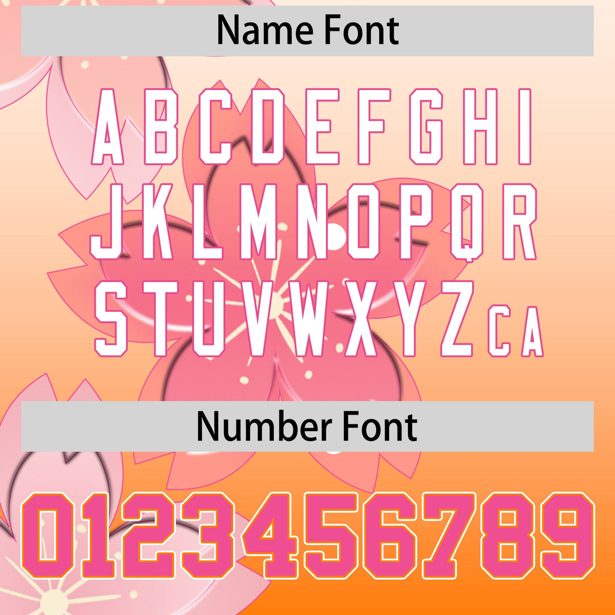 Custom Hooded Baseball Jersey | Pink Orange Cherry Blossom Moisture-Wicking Jersey for Men &amp; Women