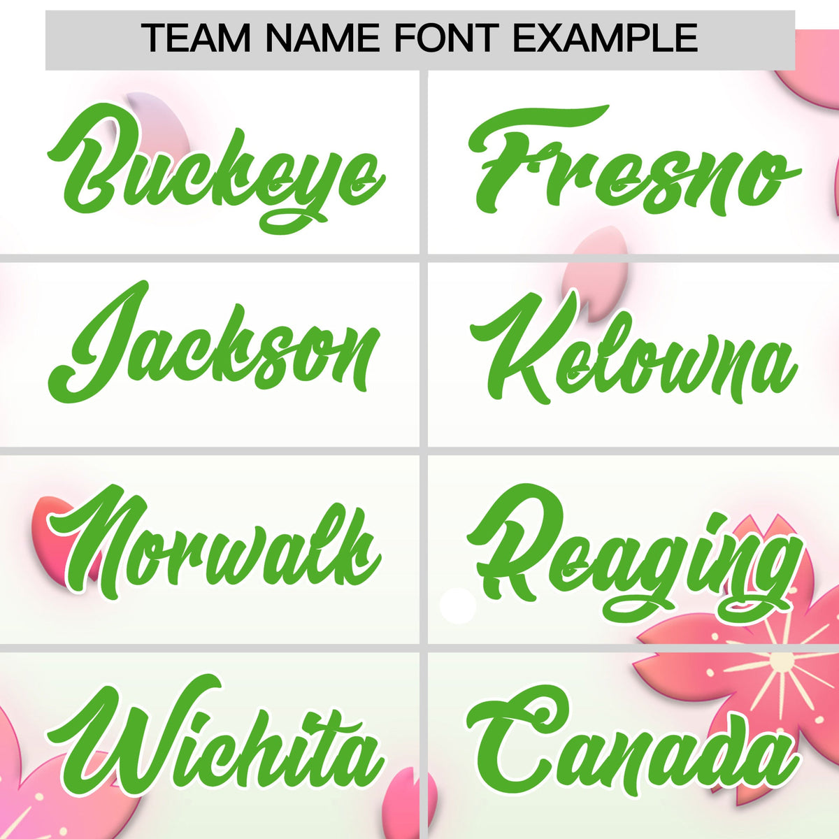 Custom Hooded Baseball Jersey | Pink Light Green Cherry Blossom Personalized Name &amp; Number Sport Jersey