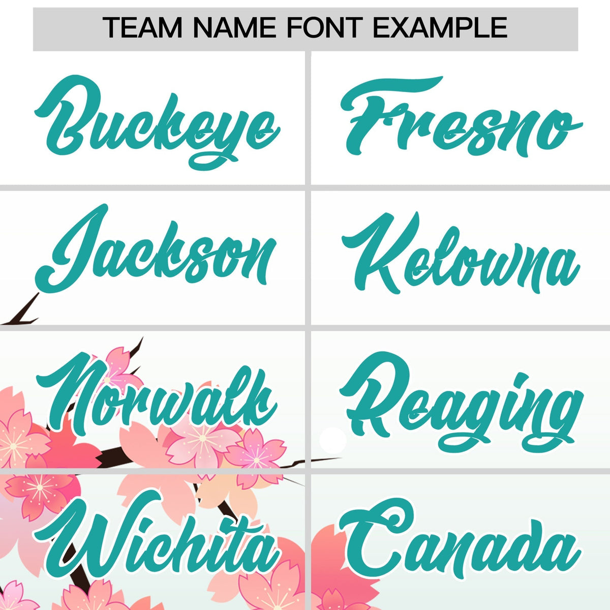 Custom Hooded Baseball Jersey | Pink Aqua Cherry Blossom Personalized Name &amp; Number Sport Jersey