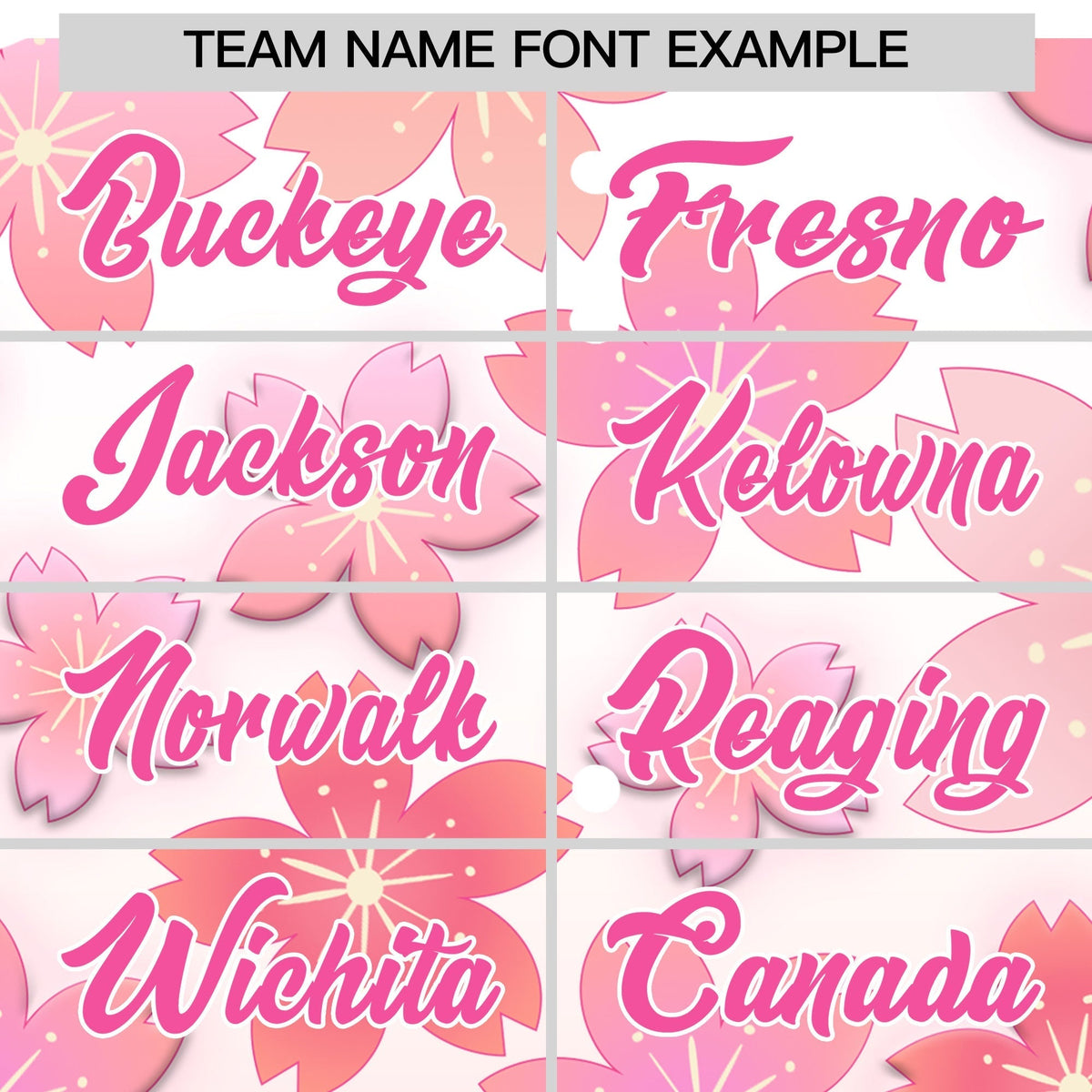 Custom Hooded Baseball Jersey | Pink Pink Cherry Blossom Personalized Name &amp; Number Sport Jersey