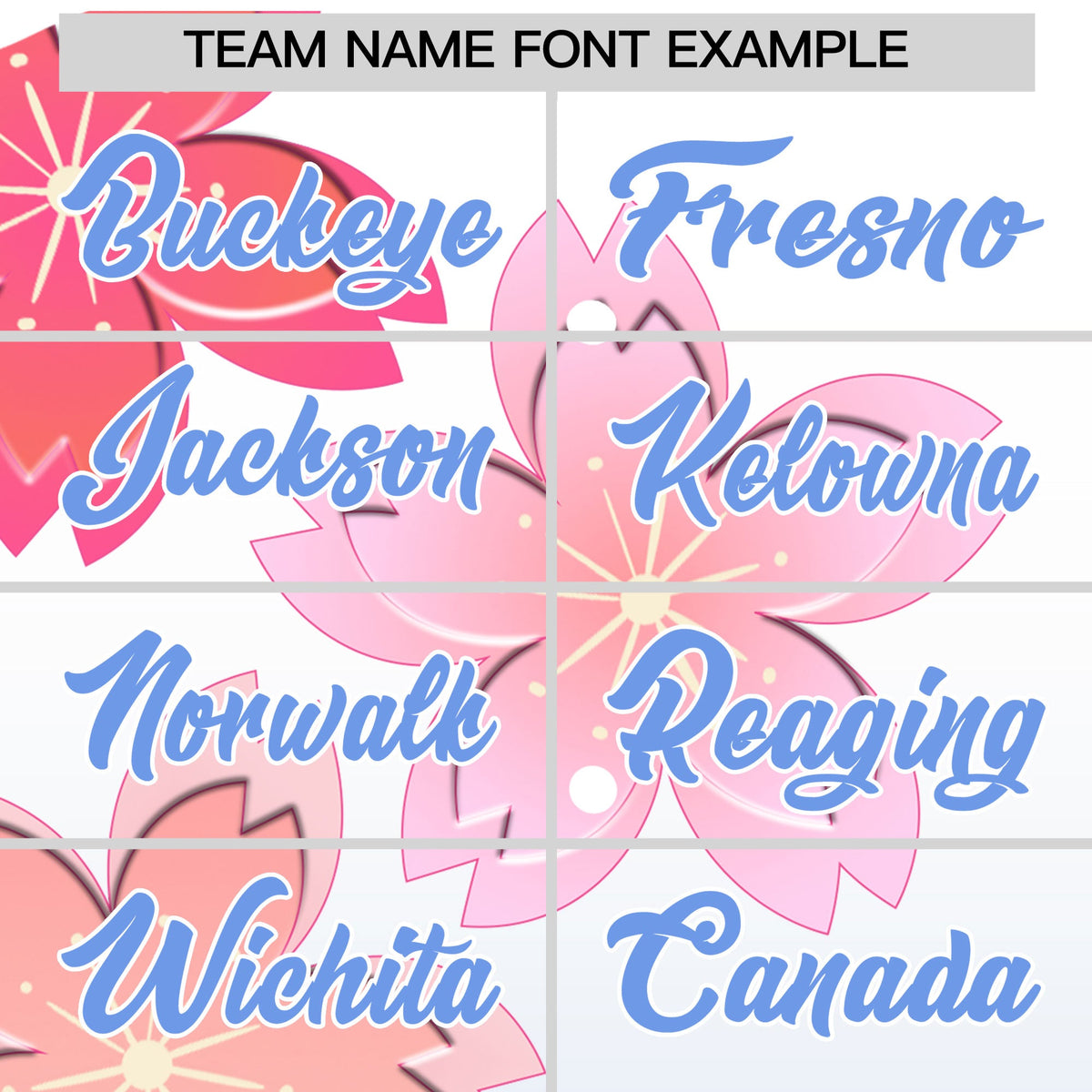 Custom Hooded Baseball Jersey | Pink Light Blue Cherry Blossom Personalized Name &amp; Number Sport Jersey