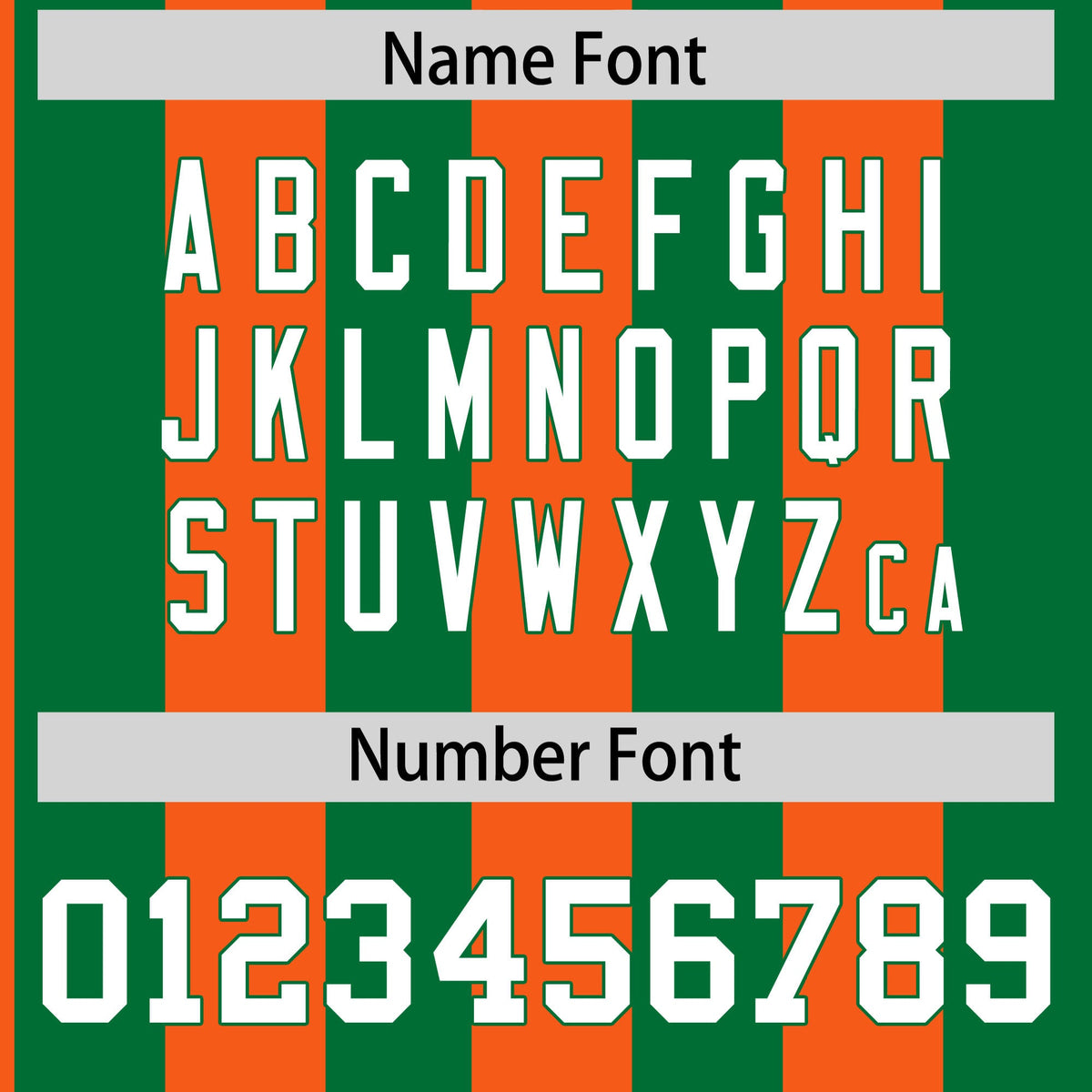 Custom Kelly Green Orange Stripe Fashion Authentic Two-Button Softball Jersey