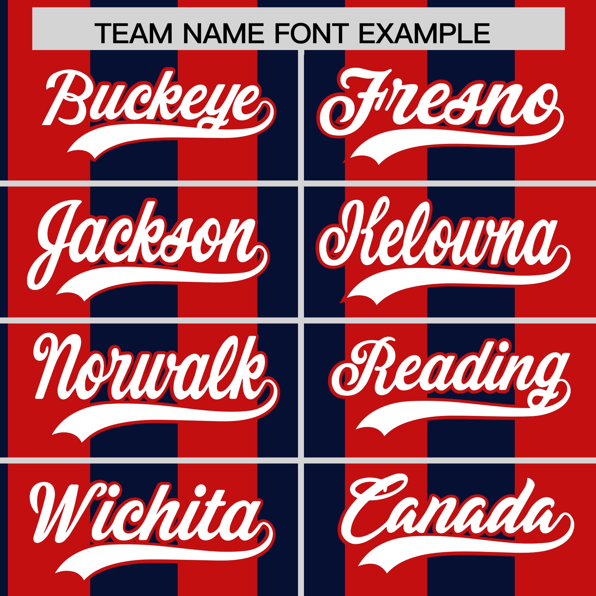 Custom Red Navy Stripe Fashion Authentic Two-Button Baseball Jersey| KXKSHOP