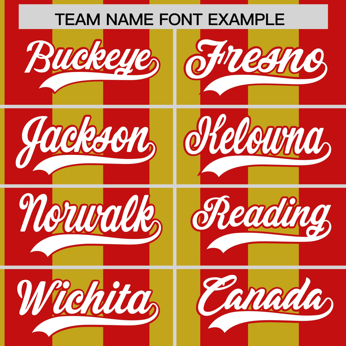 Custom Red Old Gold Stripe Fashion Authentic Two-Button Softball Jersey