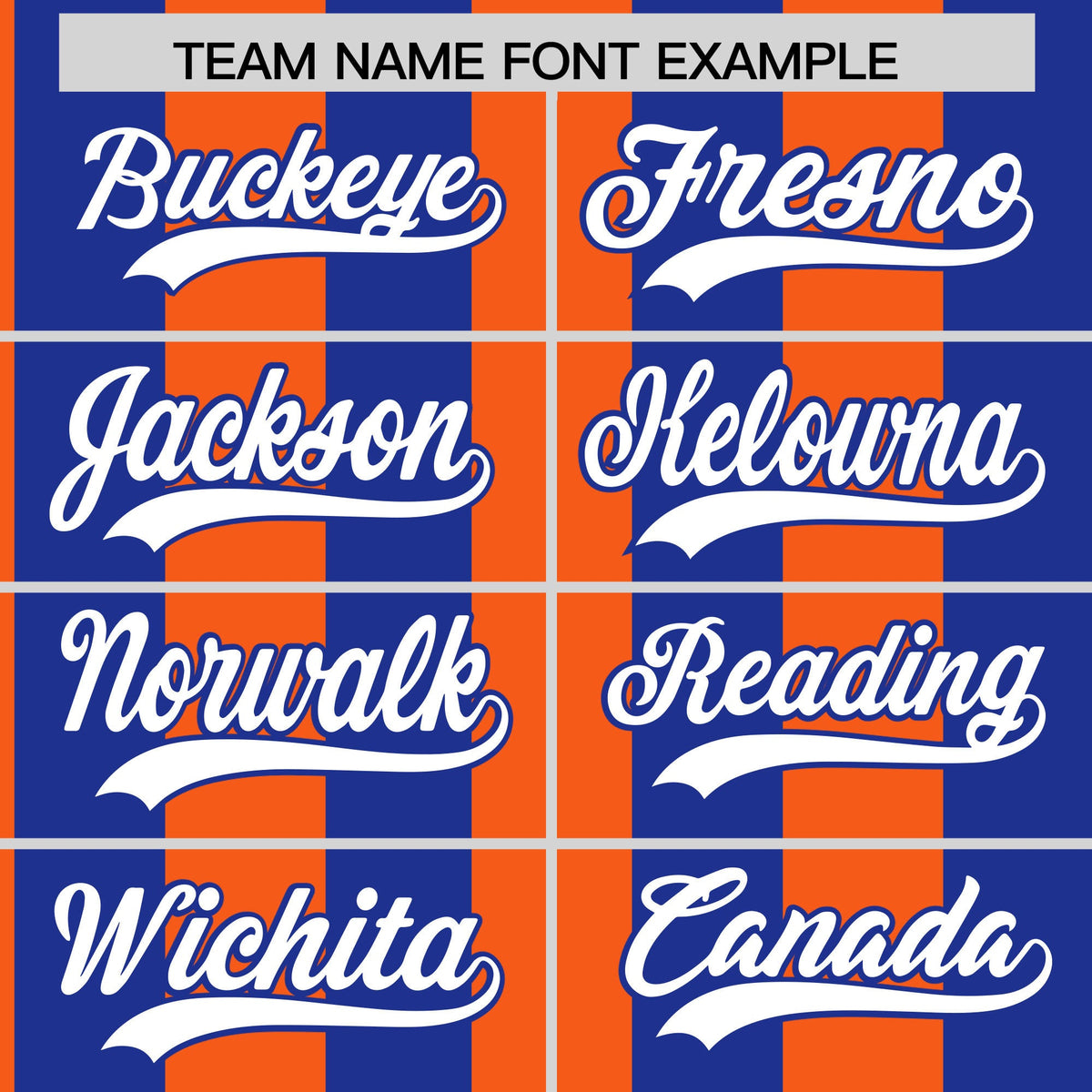 Custom Royal Orange Stripe Fashion Authentic Two-Button Softball Jersey