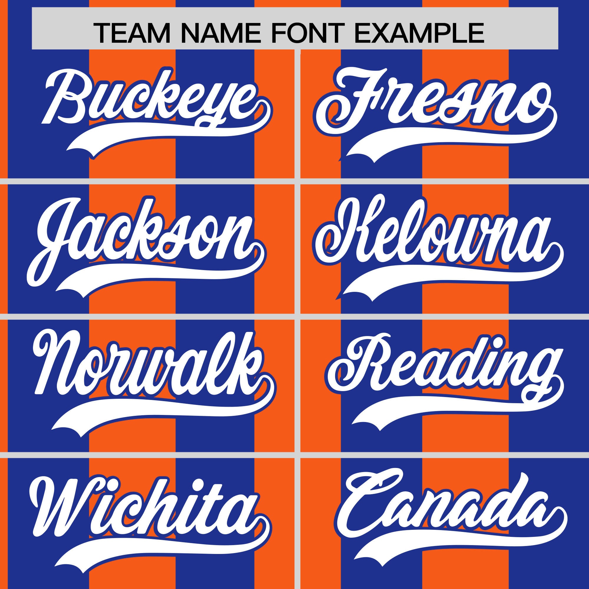 Custom Royal Orange Stripe Fashion Authentic Two-Button Softball Jersey