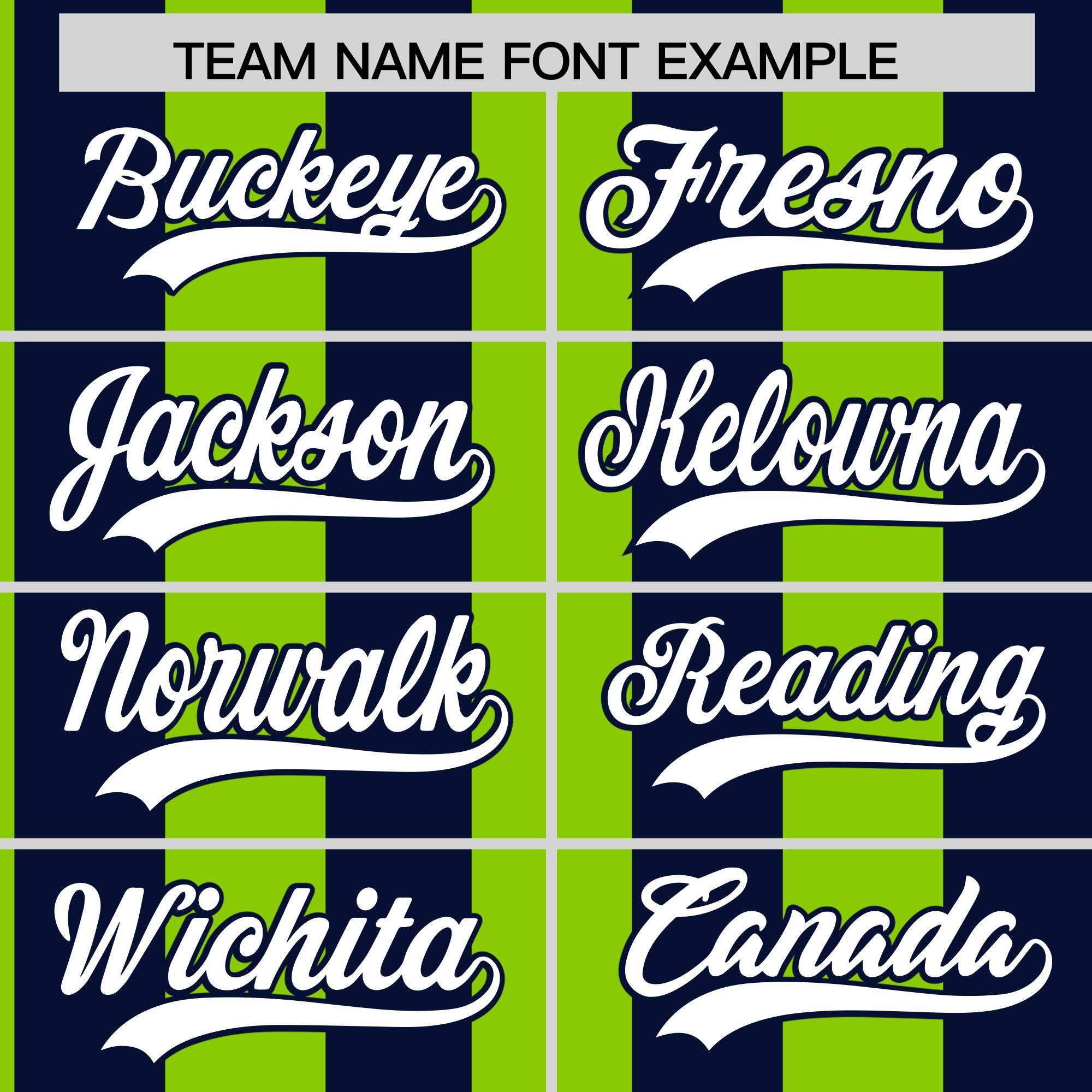 Custom Navy Neon Green Stripe Fashion Authentic Two-Button Baseball Jersey| KXKSHOP