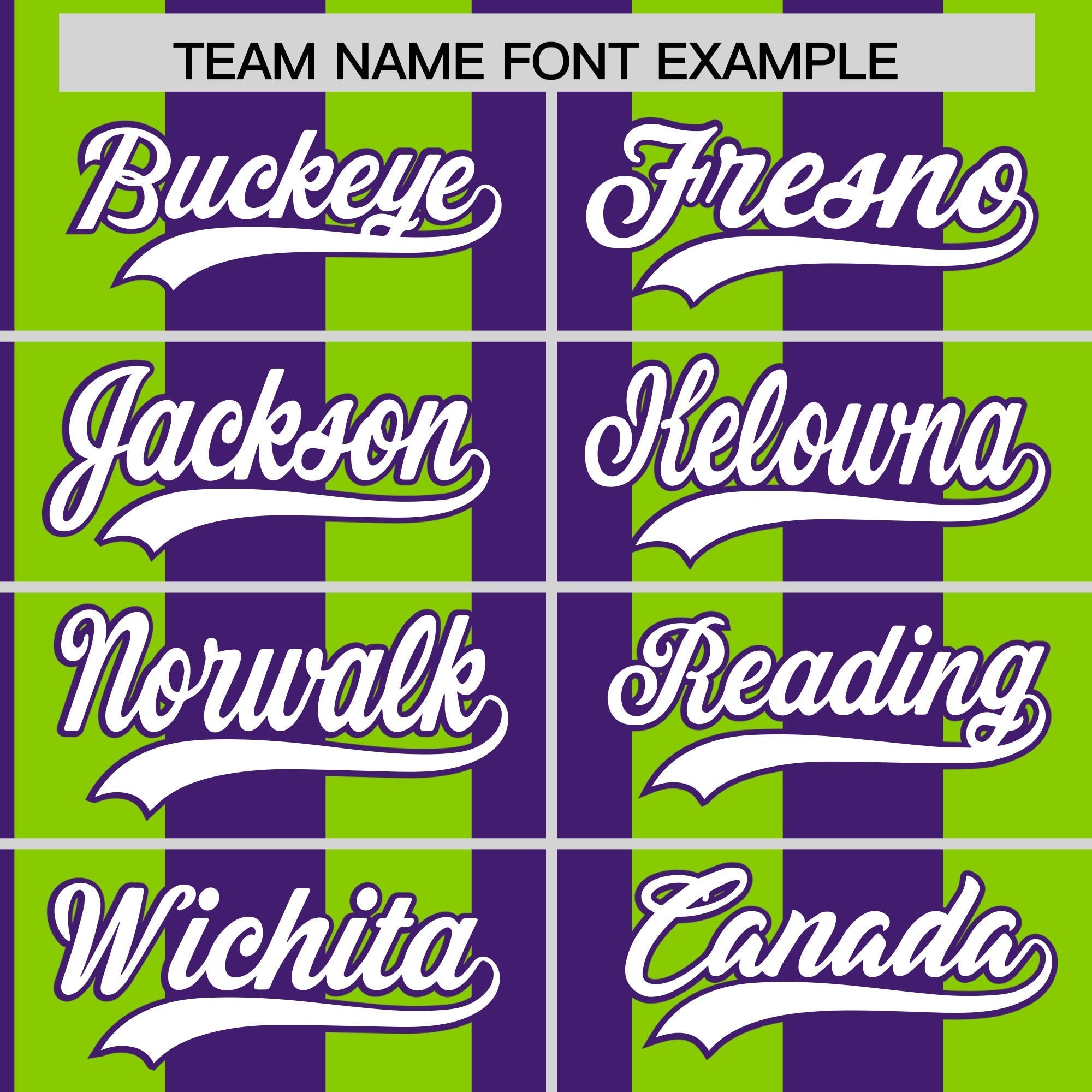 Custom Neon Green Purple Stripe Fashion Authentic Two-Button Softball Jersey