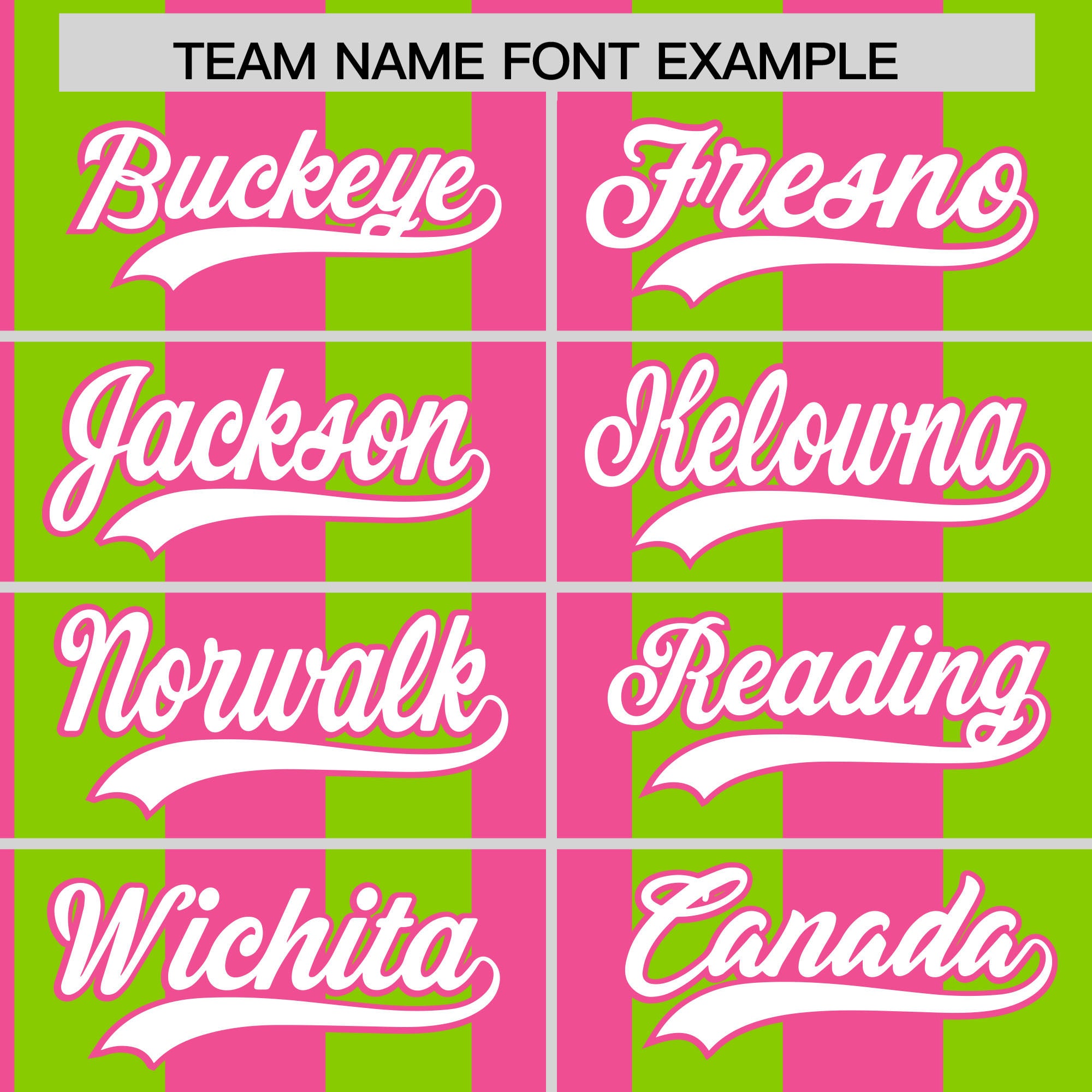 Custom Neon Green Pink Stripe Fashion Authentic Two-Button Softball Jersey