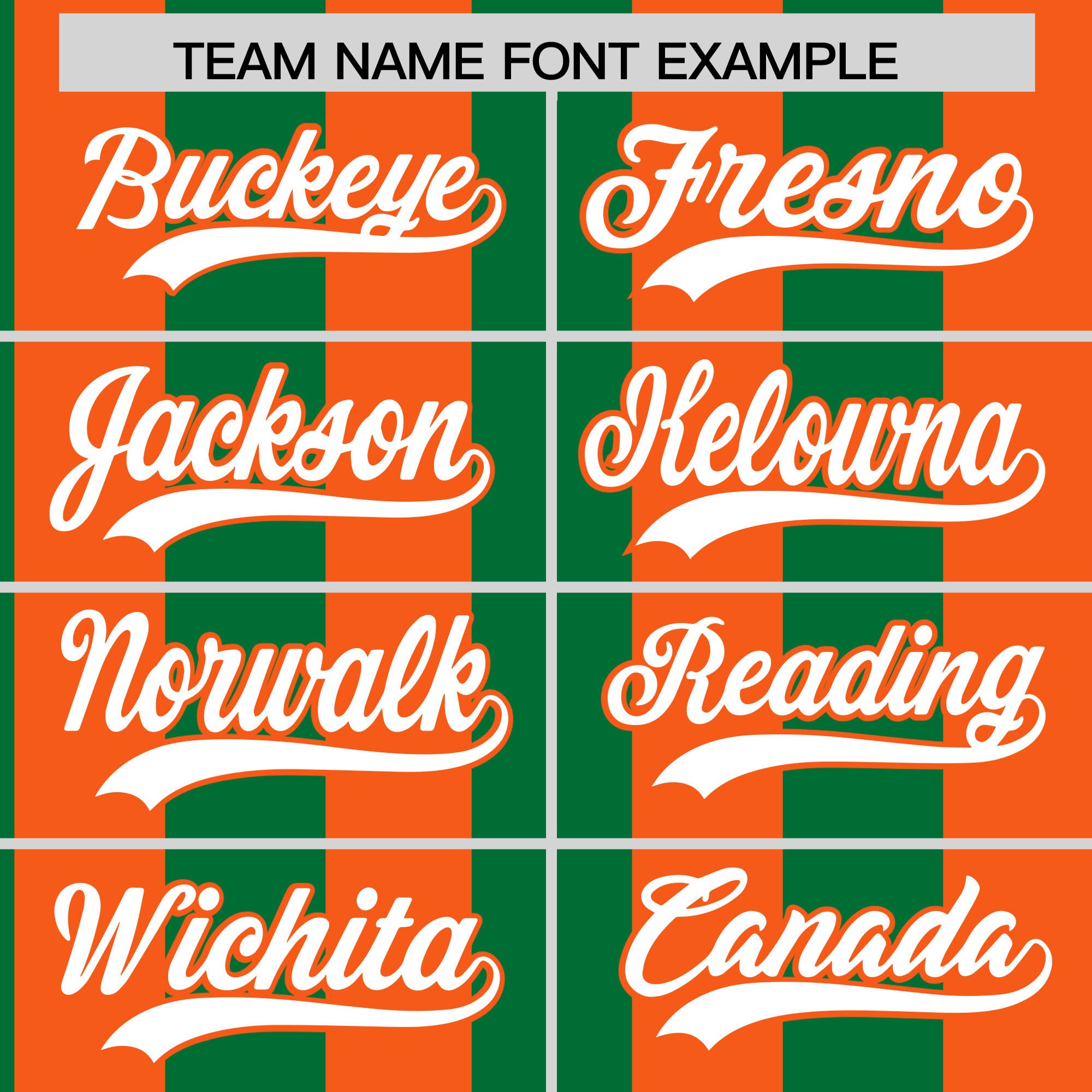 Custom Orange Kelly Green Stripe Fashion Authentic Two-Button Baseball Jersey| KXKSHOP
