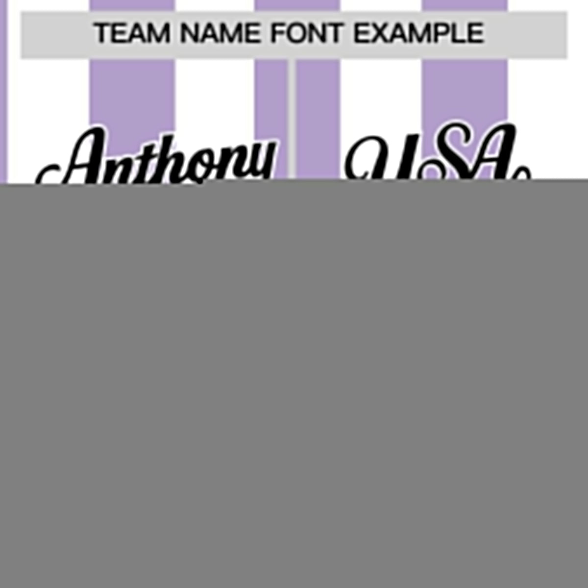 Custom White Light Purple Stripe Fashion Authentic Two-Button Softball Jersey