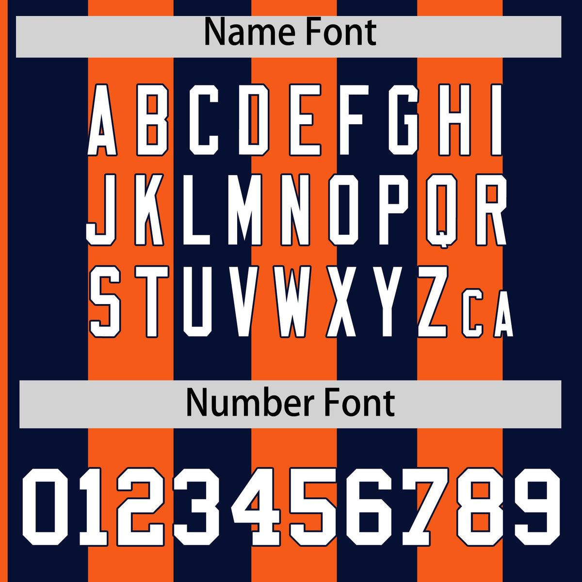 Custom Navy Orange Stripe Fashion Authentic Two-Button Softball Jersey