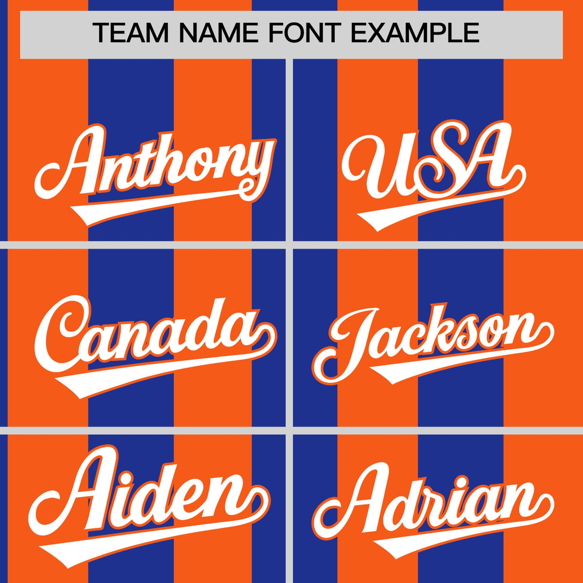 Custom Orange Royal Stripe Fashion Authentic Two-Button Softball Jersey