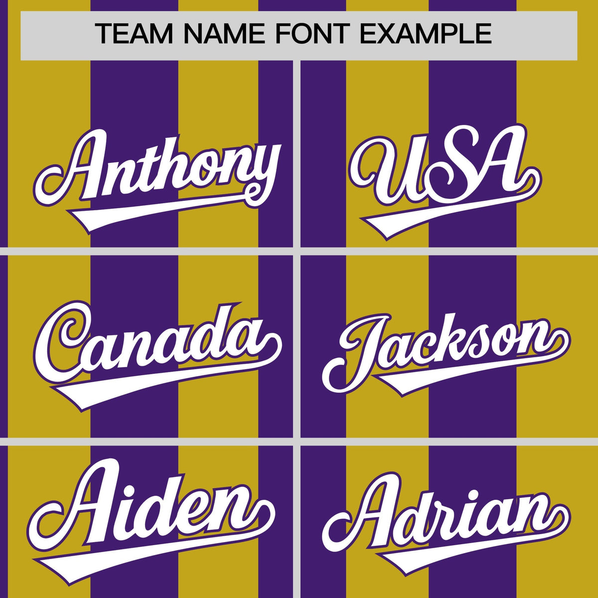 Custom Old Gold Purple Stripe Fashion Authentic Two-Button Softball Jersey