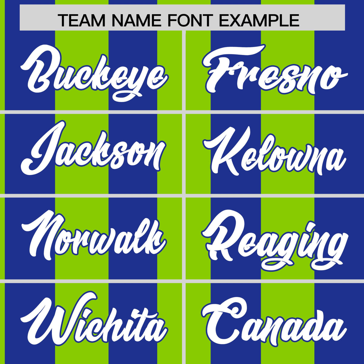 Custom Royal Neon Green Stripe Fashion Authentic Two-Button Softball Jersey