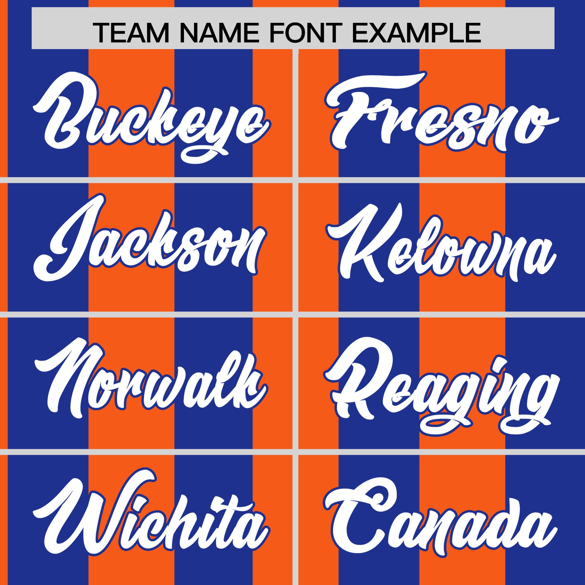 Custom Royal Orange Stripe Fashion Authentic Two-Button Softball Jersey