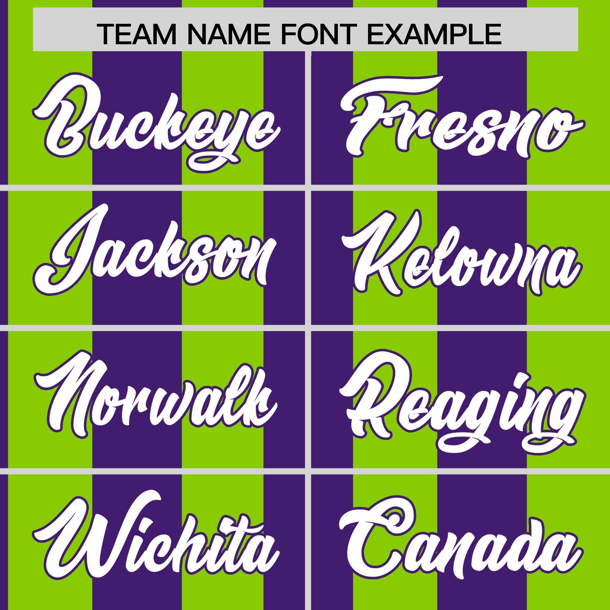 Custom Neon Green Purple Stripe Fashion Authentic Two-Button Softball Jersey