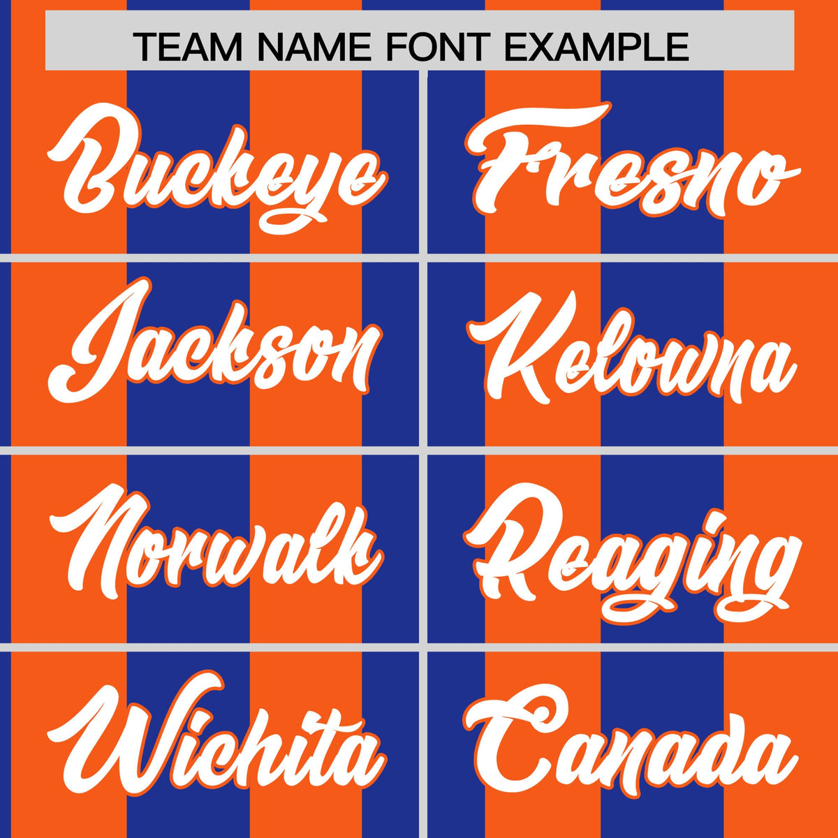 Custom Orange Royal Stripe Fashion Authentic Two-Button Softball Jersey