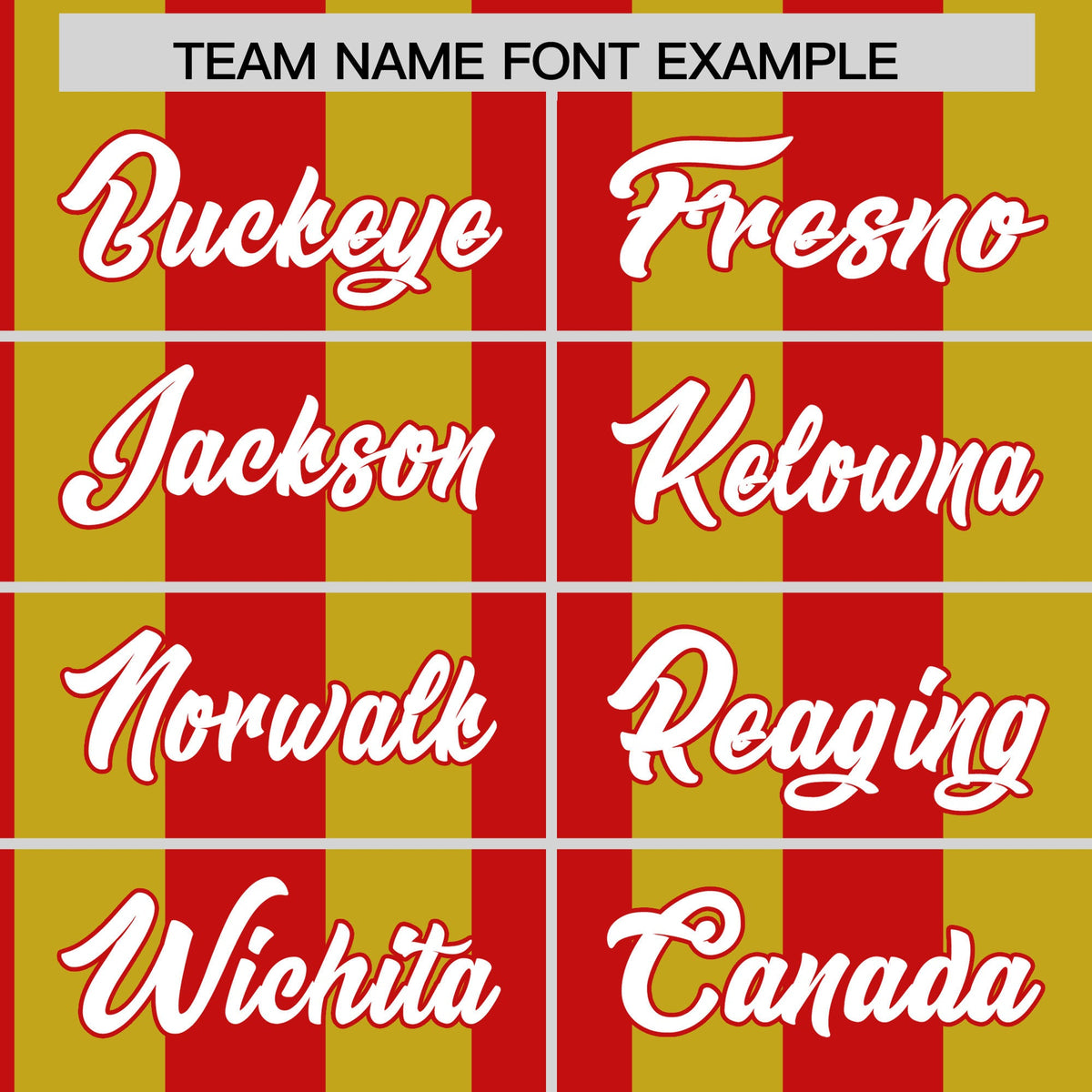 Custom Old Gold Red Stripe Fashion Authentic Two-Button Softball Jersey