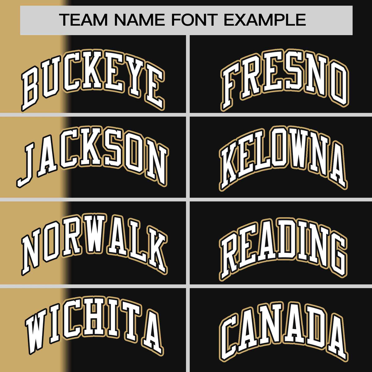 Custom Old Gold Black Gradient Stripe Fashion Authentic Two-Button Softball Jersey