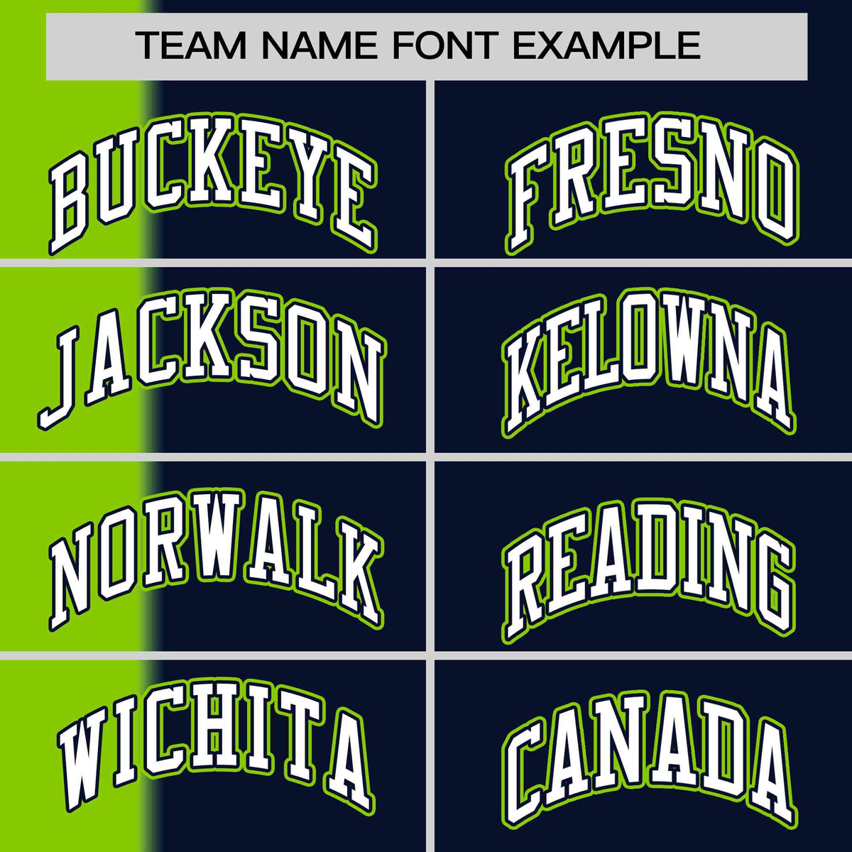 Custom Neon Green Navy Gradient Stripe Fashion Authentic Two-Button Softball Jersey