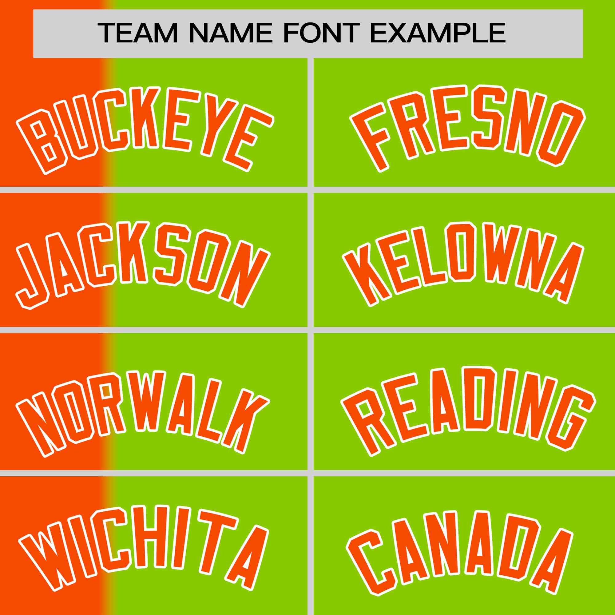 Custom Orange Neon Green Gradient Stripe Fashion Authentic Two-Button Softball Jersey