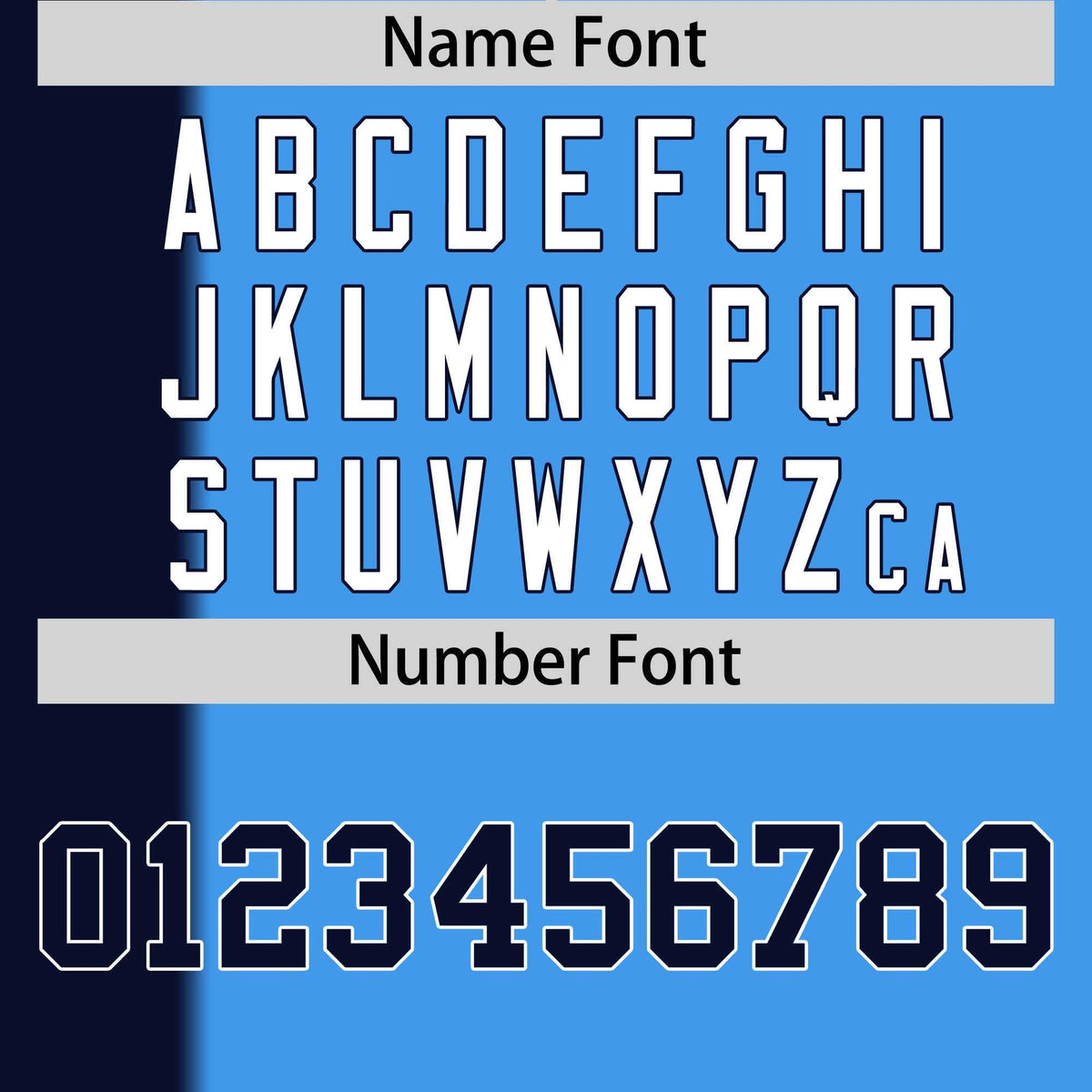 Custom Navy Powder Blue Gradient Stripe Fashion Authentic Two-Button Softball Jersey