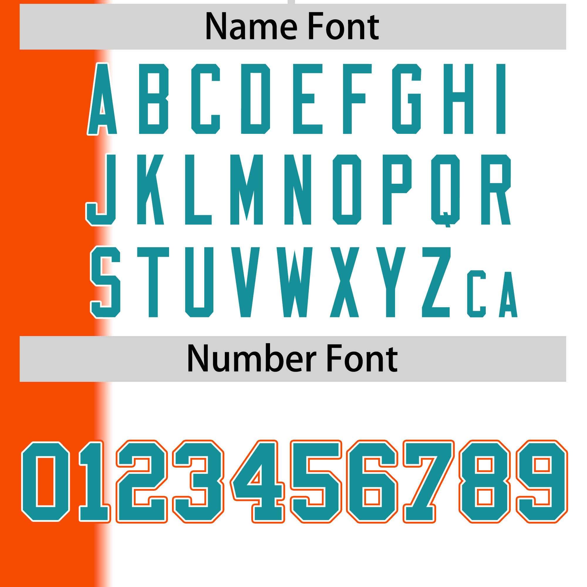 Custom Orange White-Aqua Gradient Stripe Fashion Authentic Two-Button Softball Jersey