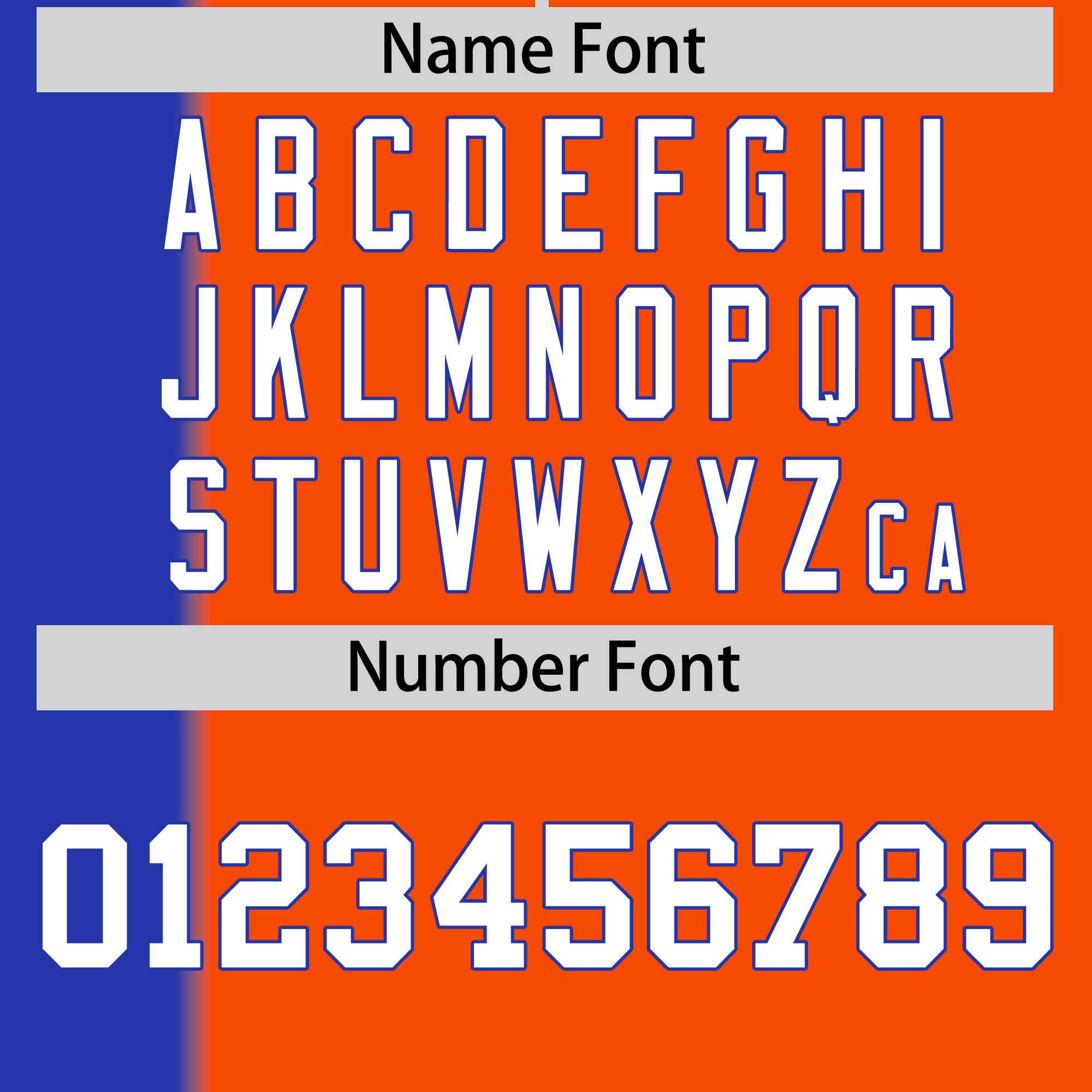 Custom Royal Orange Gradient Stripe Fashion Authentic Two-Button Softball Jersey